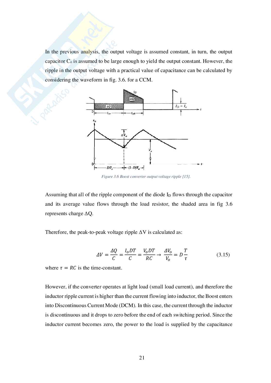 Progettazione e analisi di un convertitore Boost DC/DC per sistemi di veicoli elettrici Pag. 31