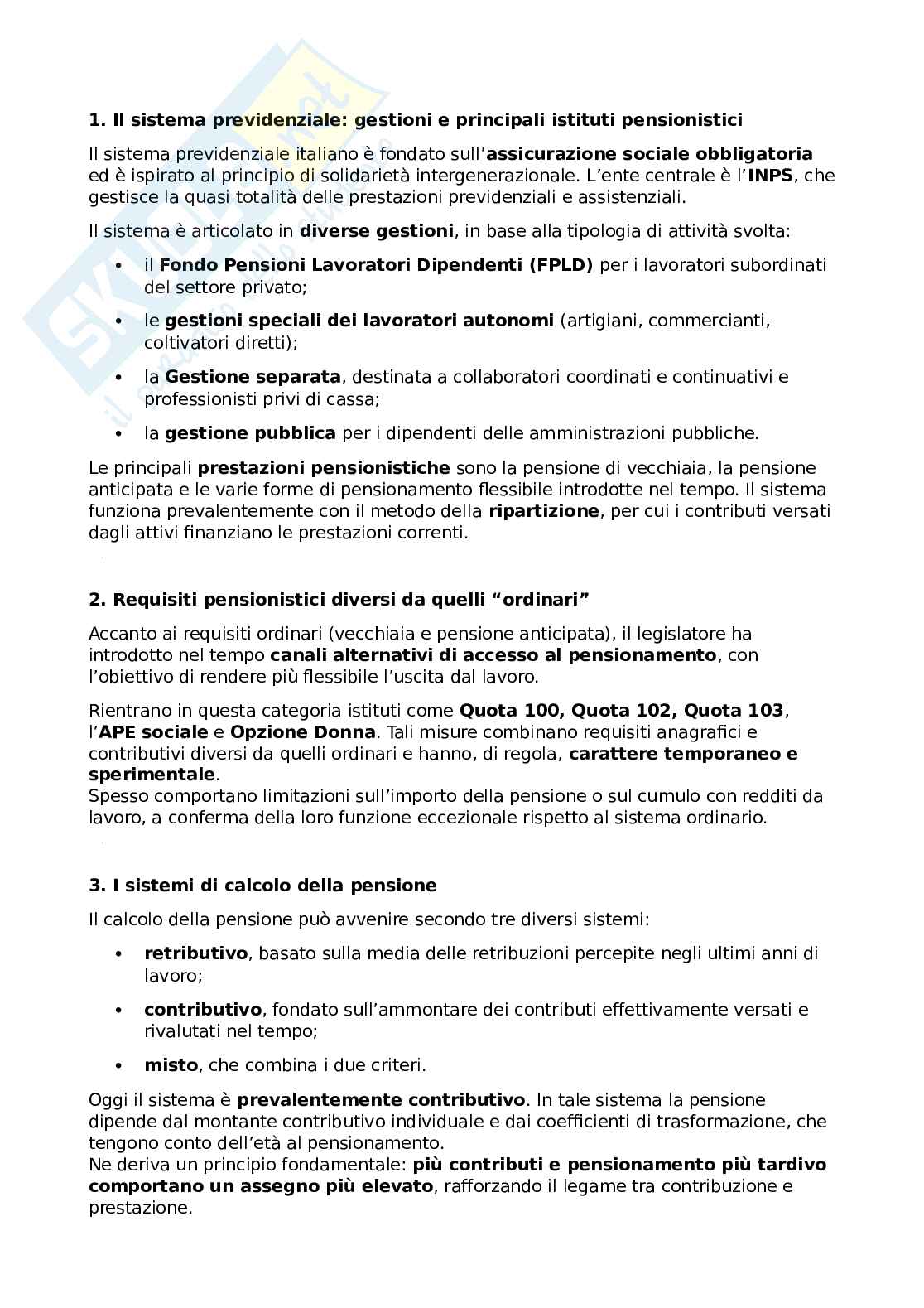 Legislazione sociale Pag. 1