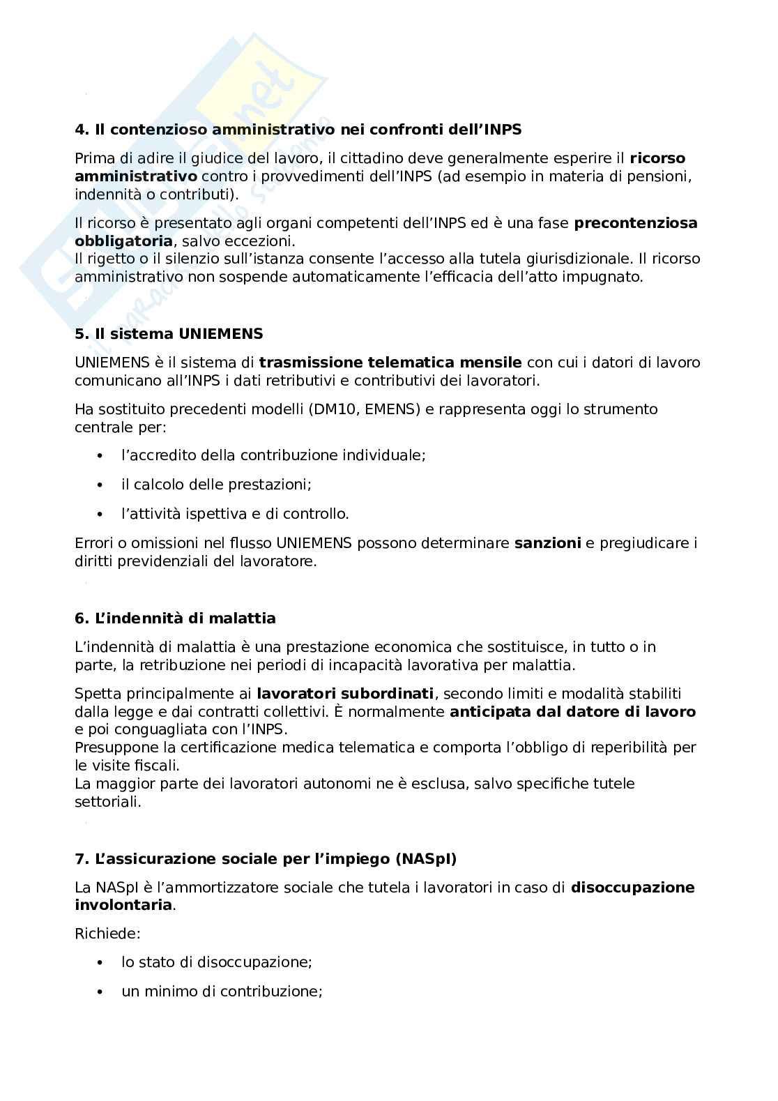 Legislazione sociale Pag. 2