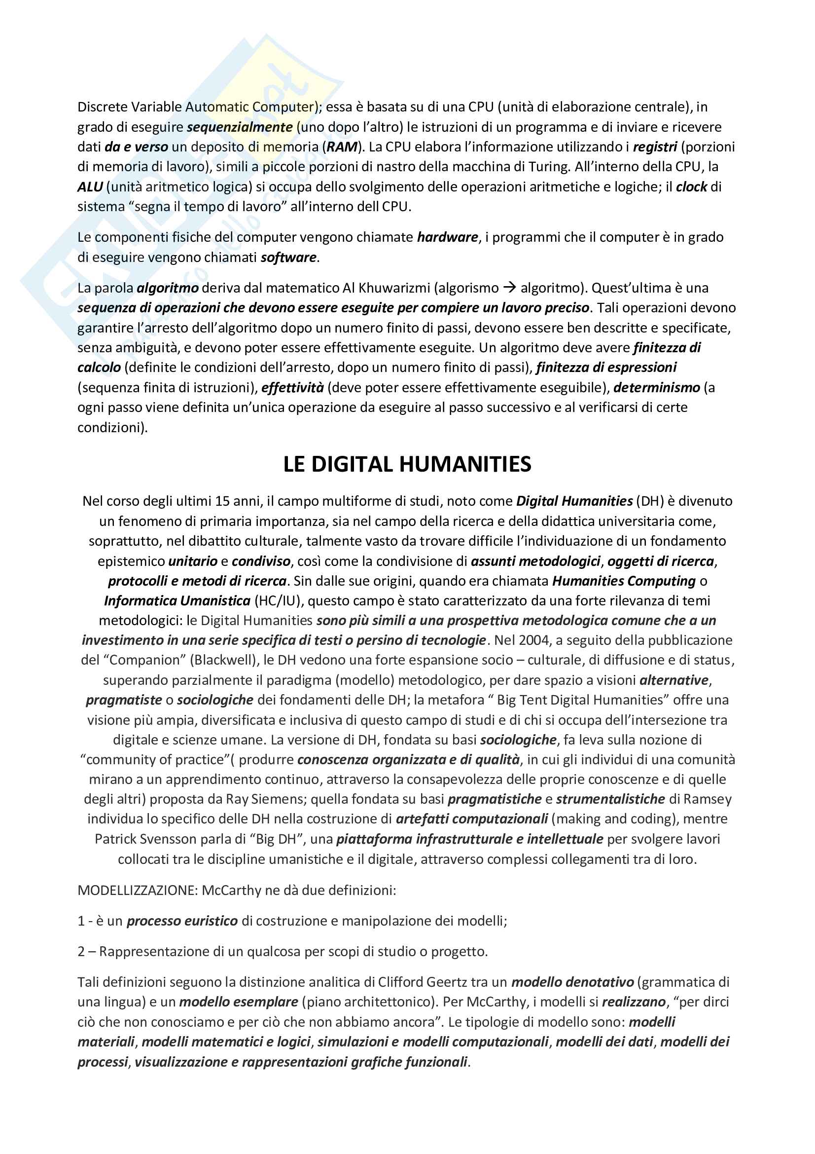 Fondamenti di Informatica per Umanisti Pag. 2