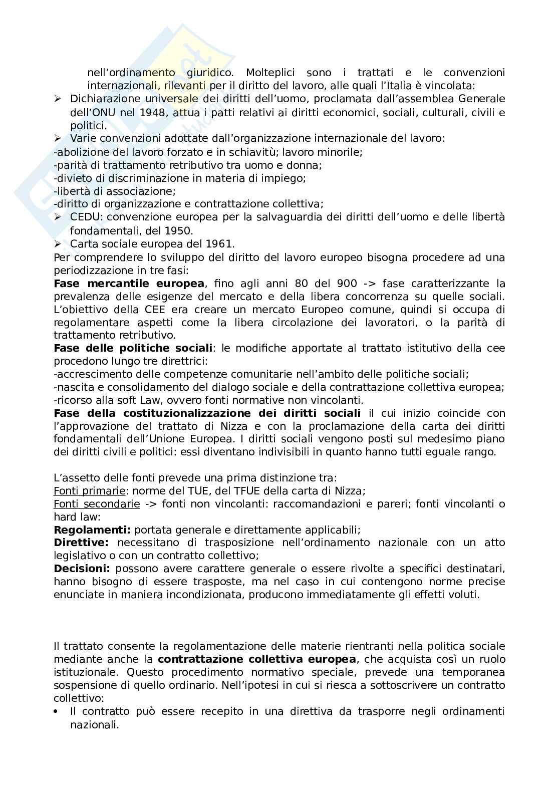 Diritto del lavoro e del welfare  Pag. 11