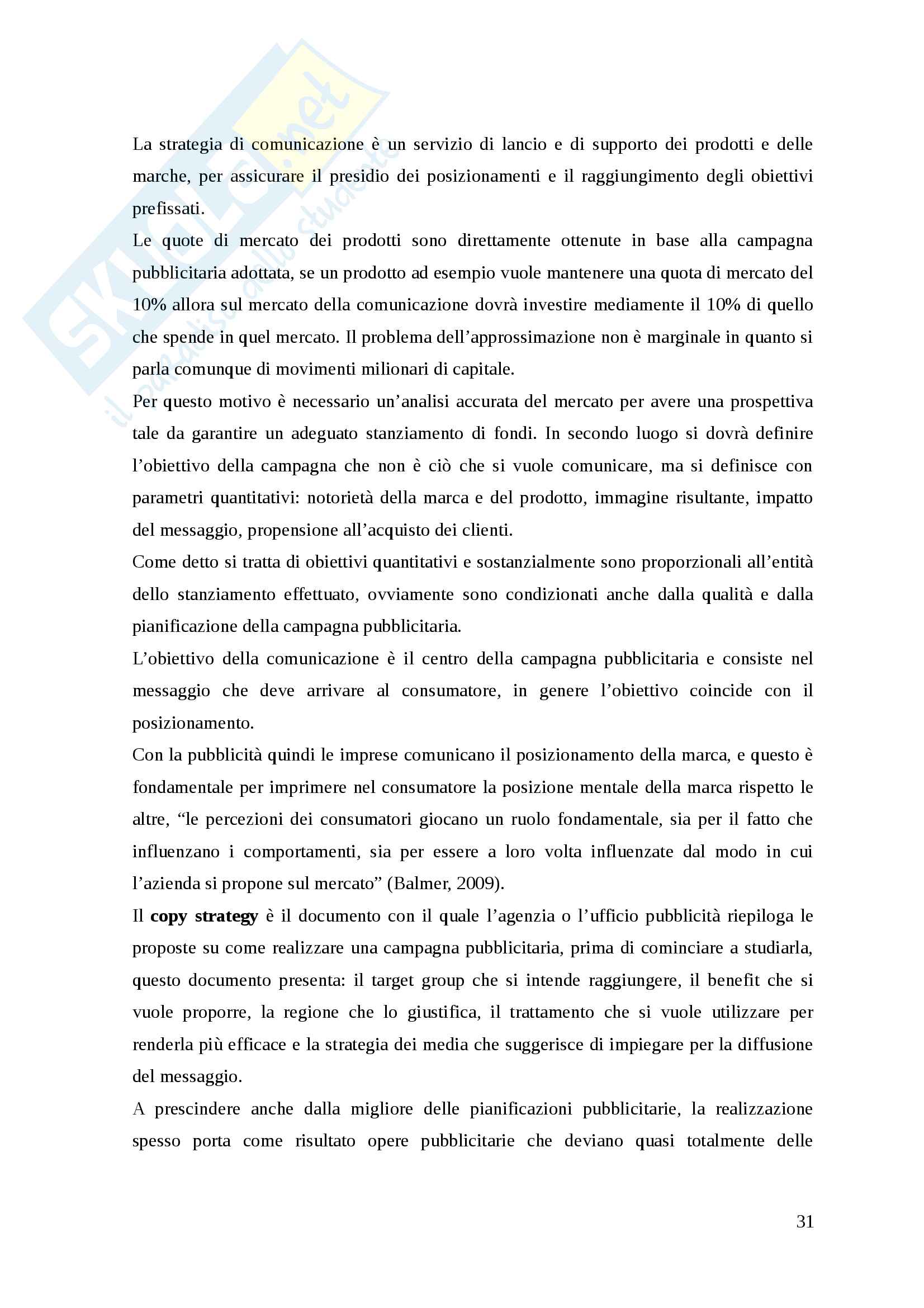 Distribuzione e marketing del consumo di lusso Pag. 31