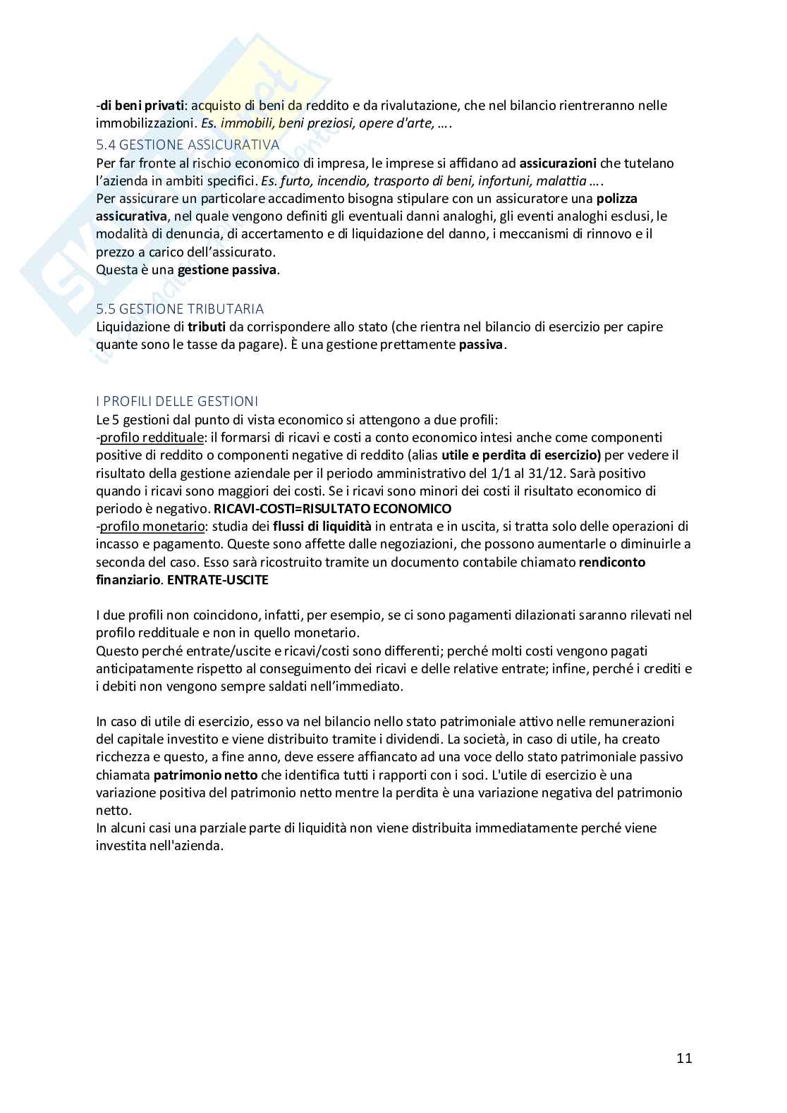 Appunti Economia aziendale - 1 modulo Pag. 11
