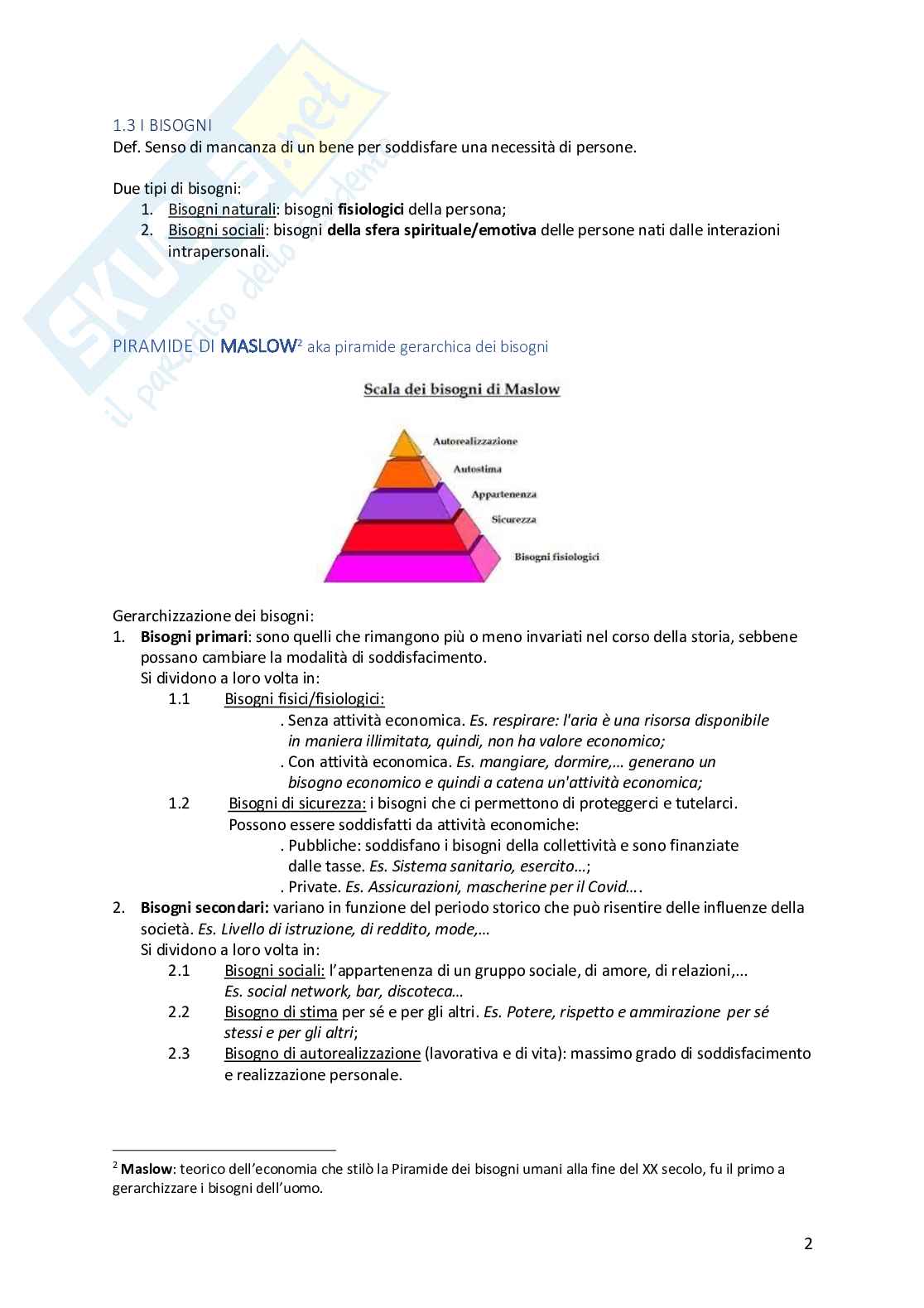 Appunti Economia aziendale - 1 modulo Pag. 2