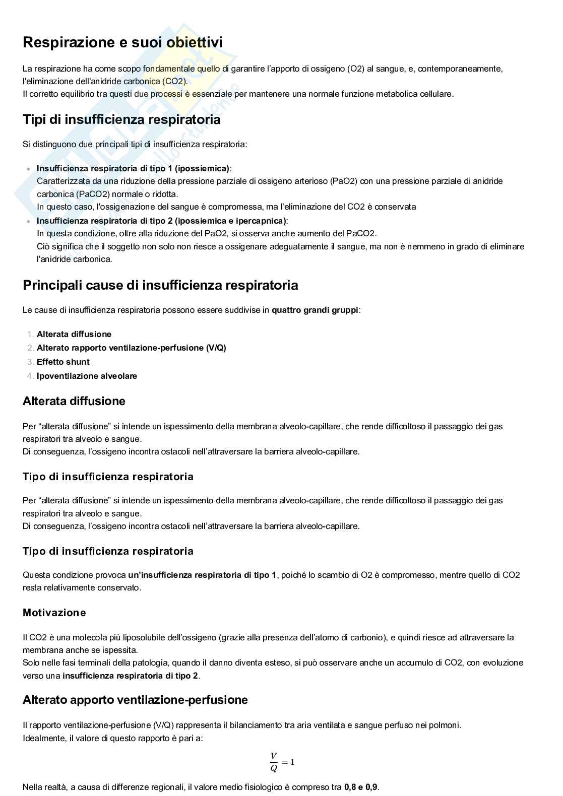Spirometria e casi di insufficienza respiratoria Pag. 1