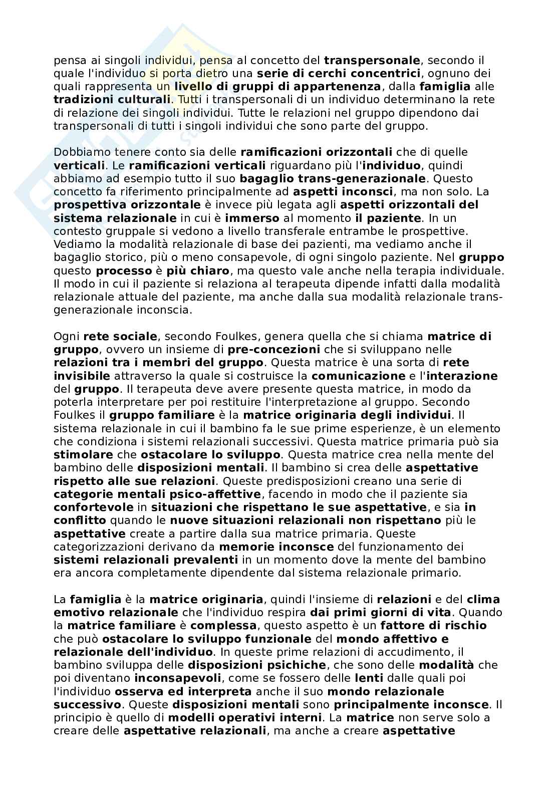 Appunti di Psicodinamica dei gruppi Pag. 16