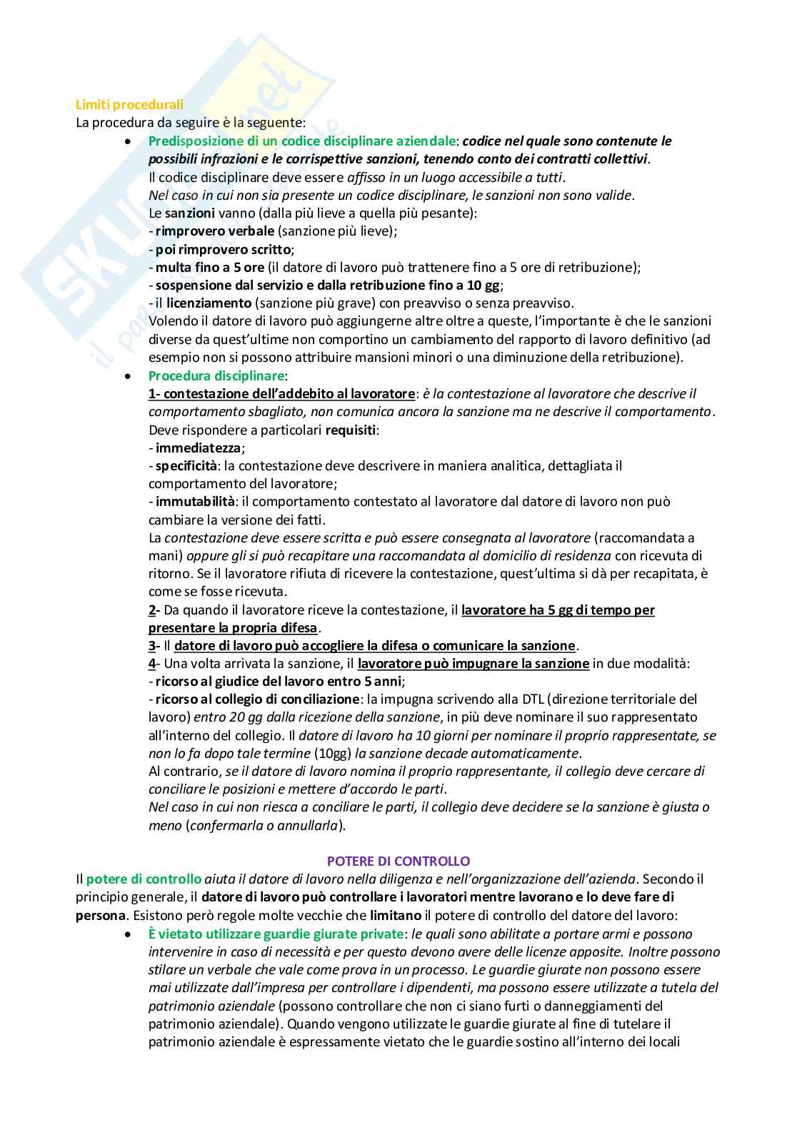 Diritto del lavoro Pag. 21