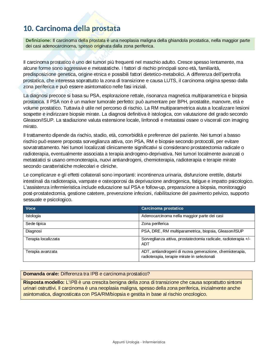 Urologia - Appunti completi per Infermieristica con domande d’esame Pag. 16