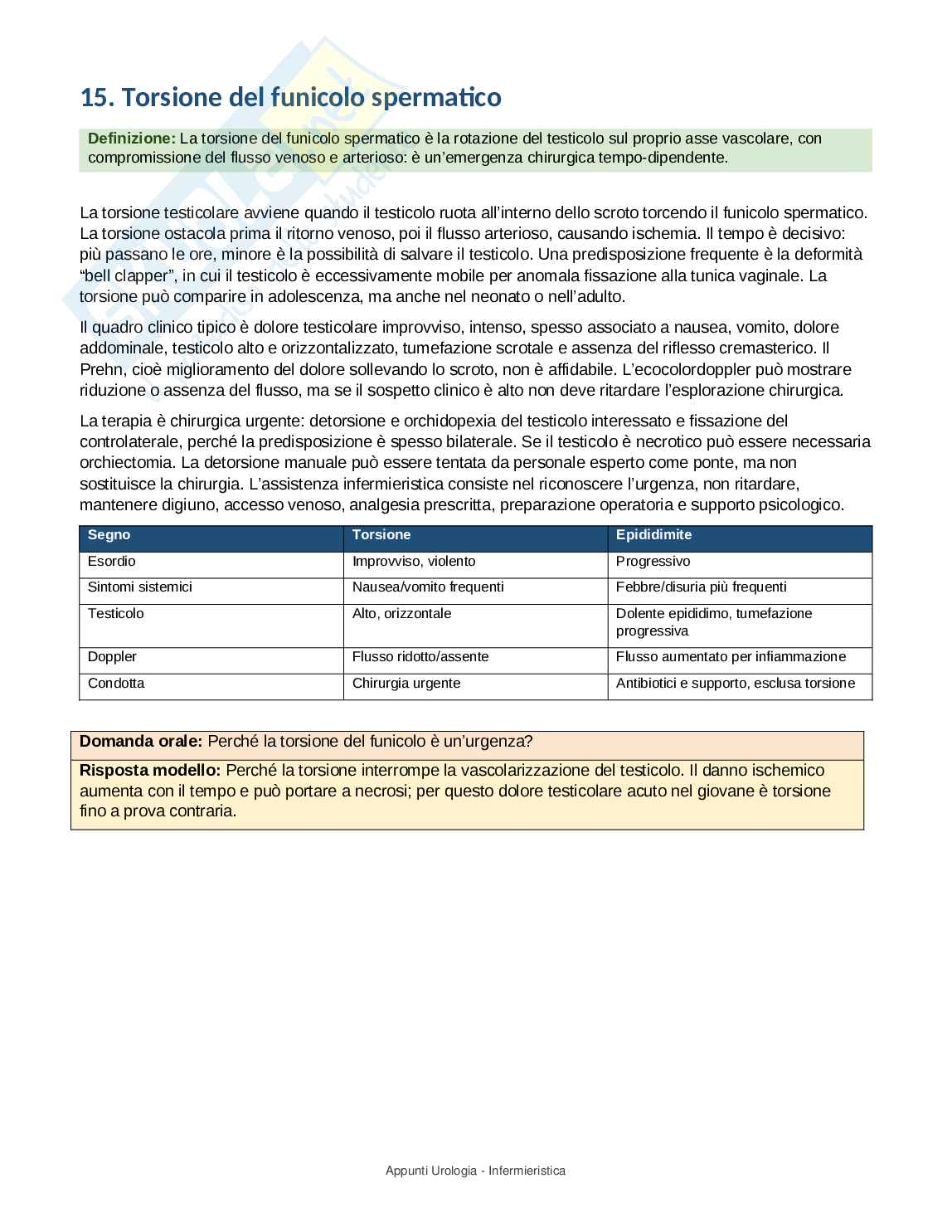 Urologia - Appunti completi per Infermieristica con domande d’esame Pag. 21