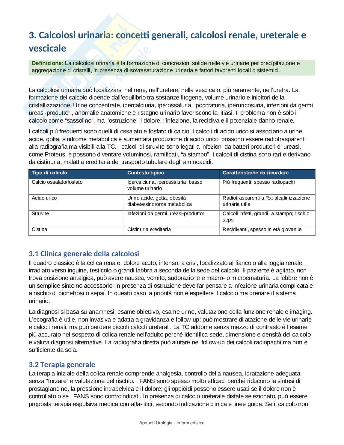 Urologia - Appunti completi per Infermieristica con domande d’esame Pag. 6