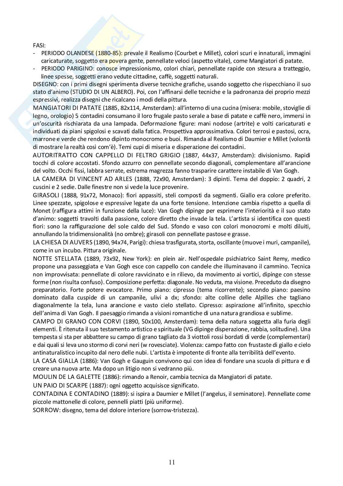 Storia dell'arte 800 e 900 Pag. 11