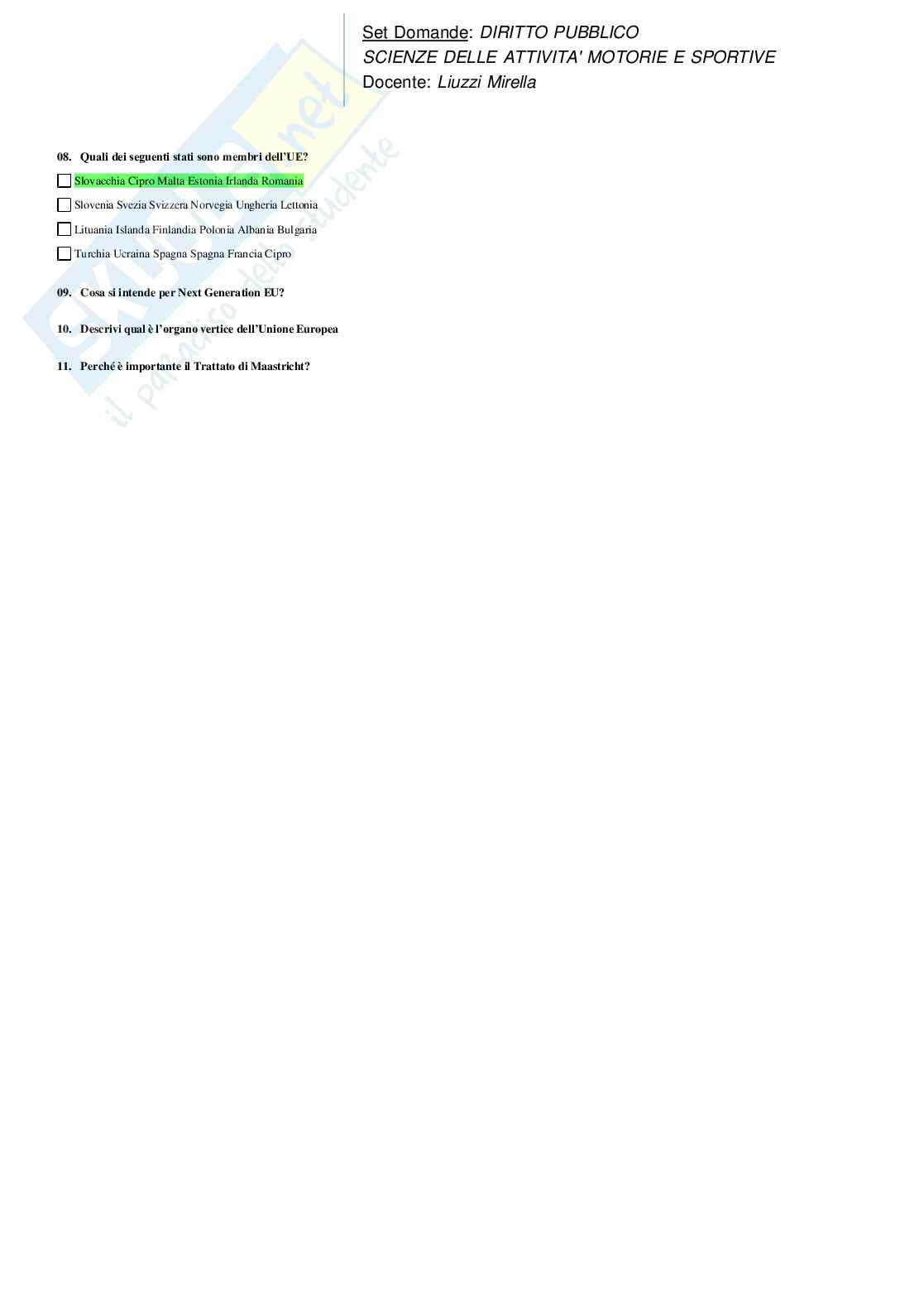 Paniere Diritto pubblico Pag. 11
