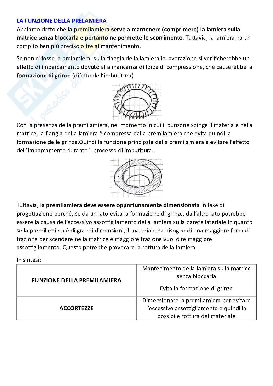 Tecnologie industriali, parte 10 - Imbutitura Pag. 6