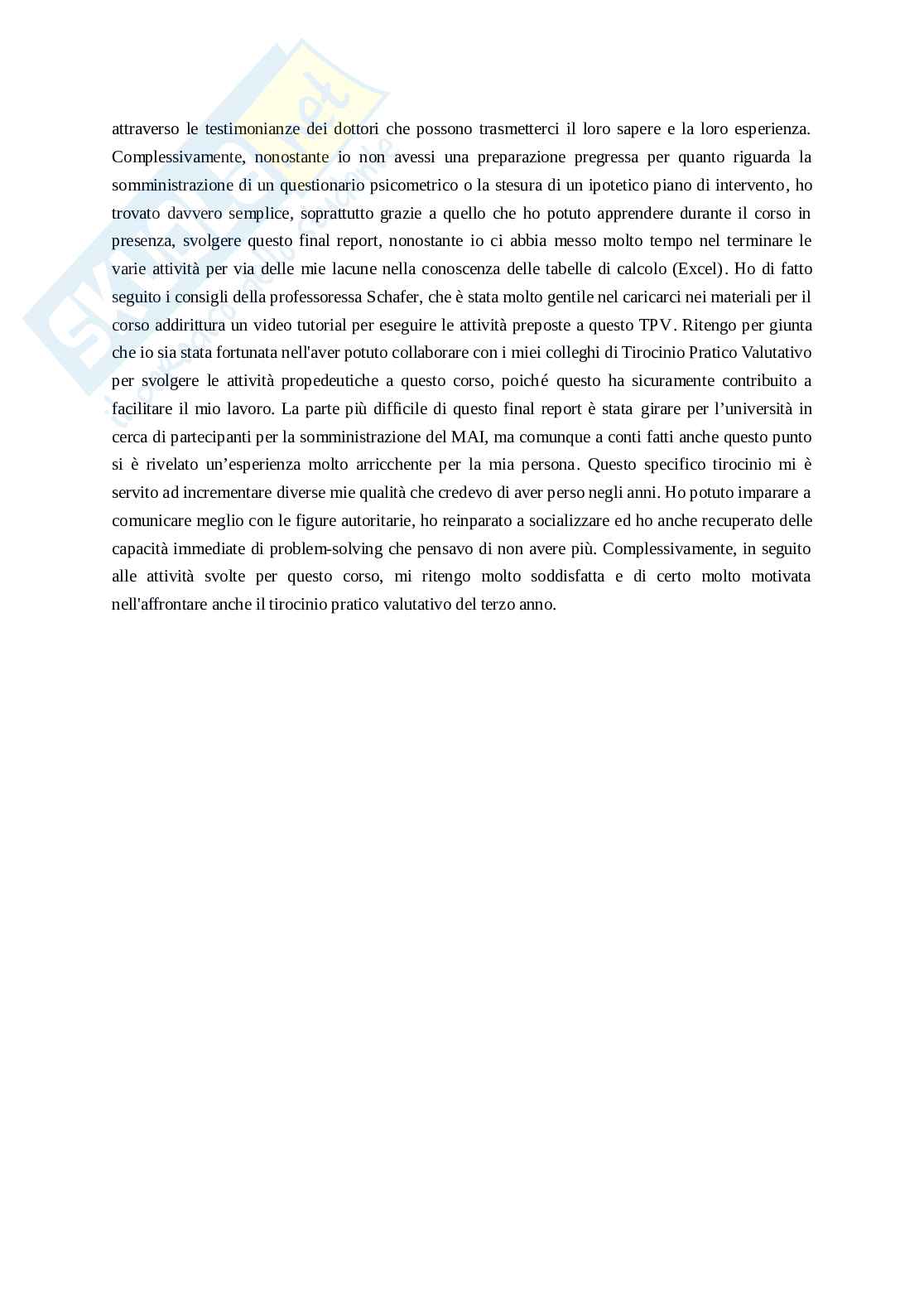 Riassunto esame Psicologia clinica, Prof. Lattanzi Paola Francesca, libro consigliato Modelli di colloqui in psicologia clinica, Del corno, Lang  Pag. 6