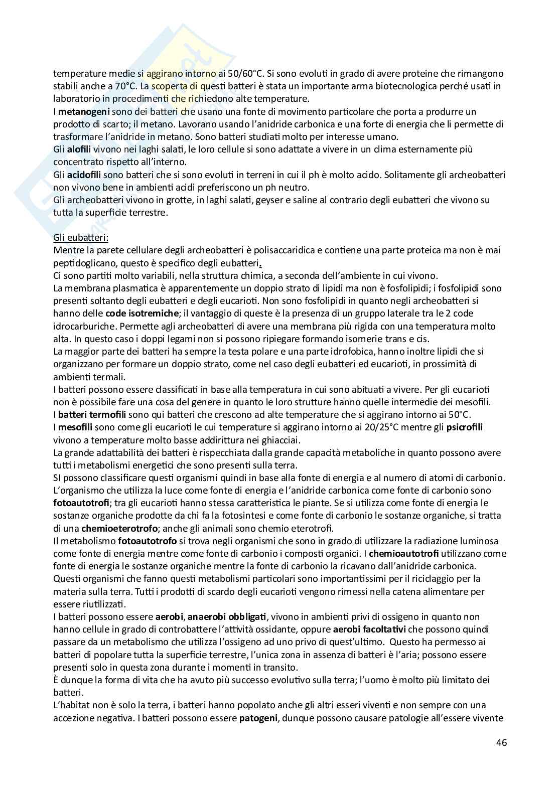 Appunti di Biologia animale e vegetale Pag. 46