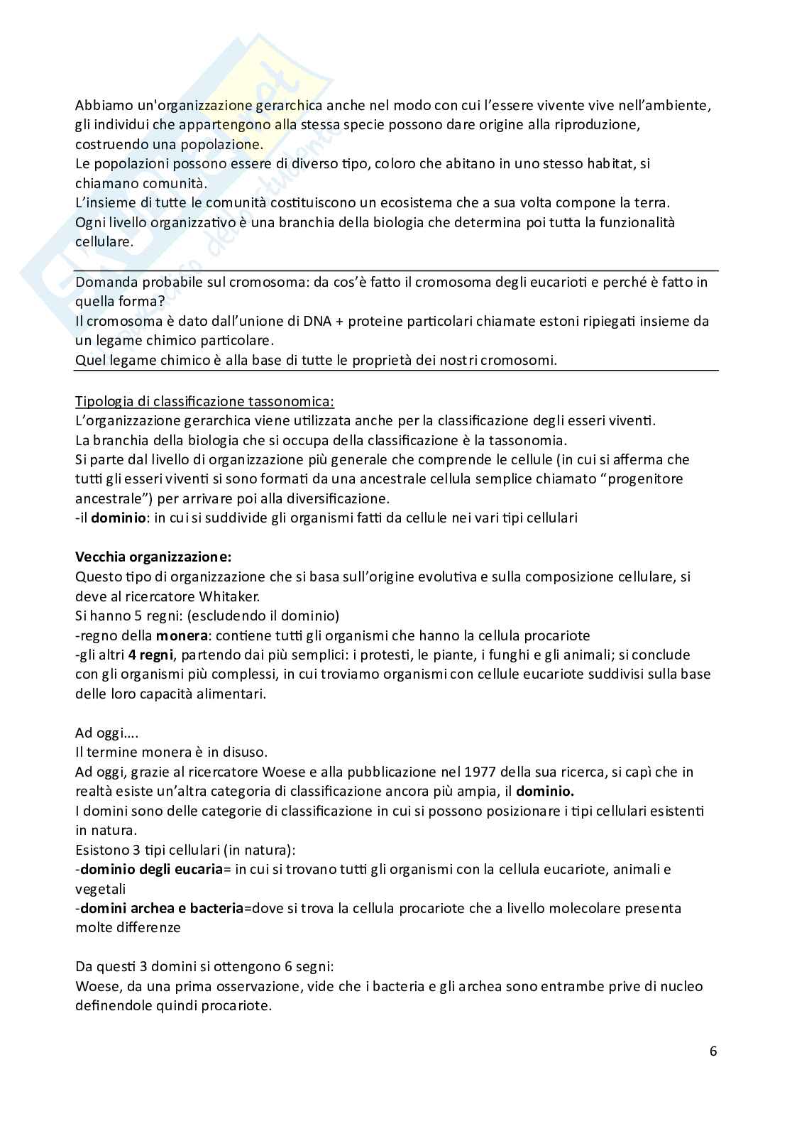 Appunti di Biologia animale e vegetale Pag. 6