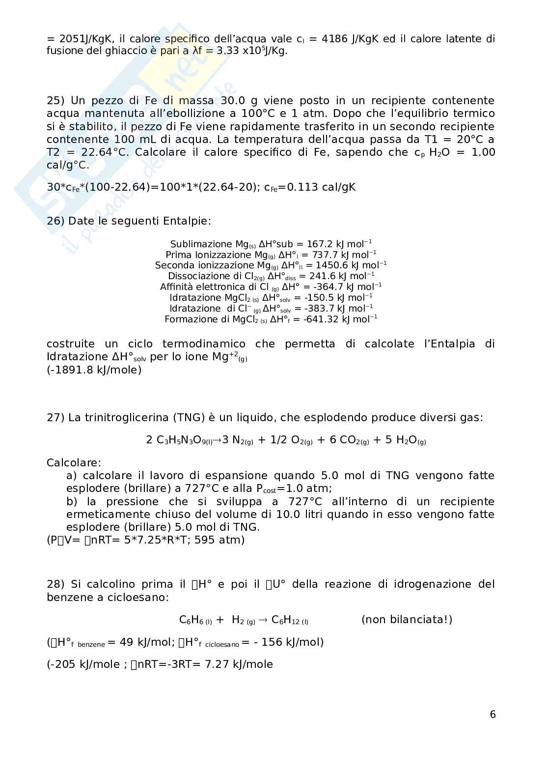 Esercitazioni Fondamenti di chimica Pag. 6
