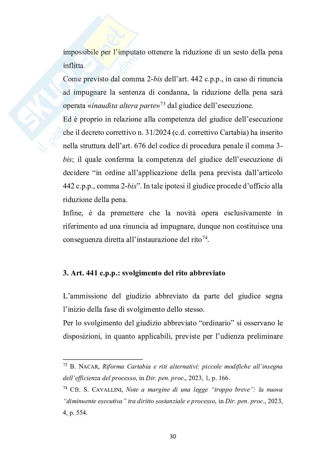 Nuova fisionomia del giudizio abbreviato Pag. 31
