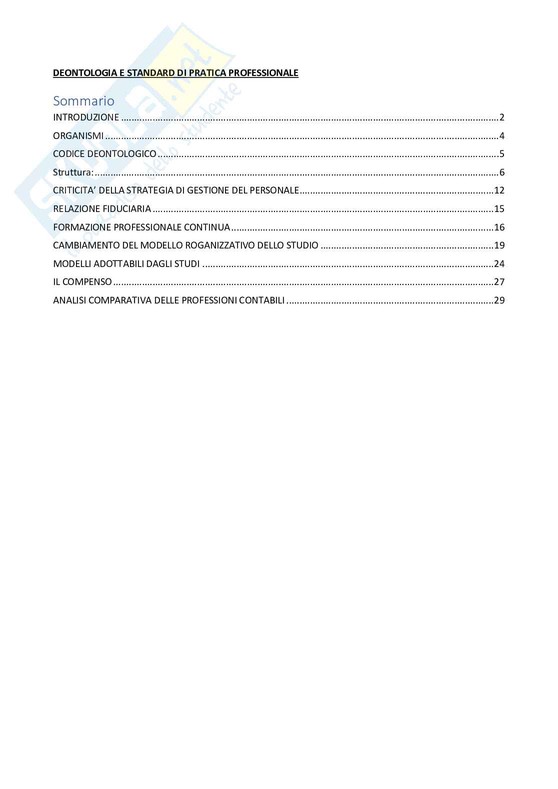 Appunti di Deontologia e standard di pratica professionale con slide, esempi e commenti delle lezioni Pag. 1
