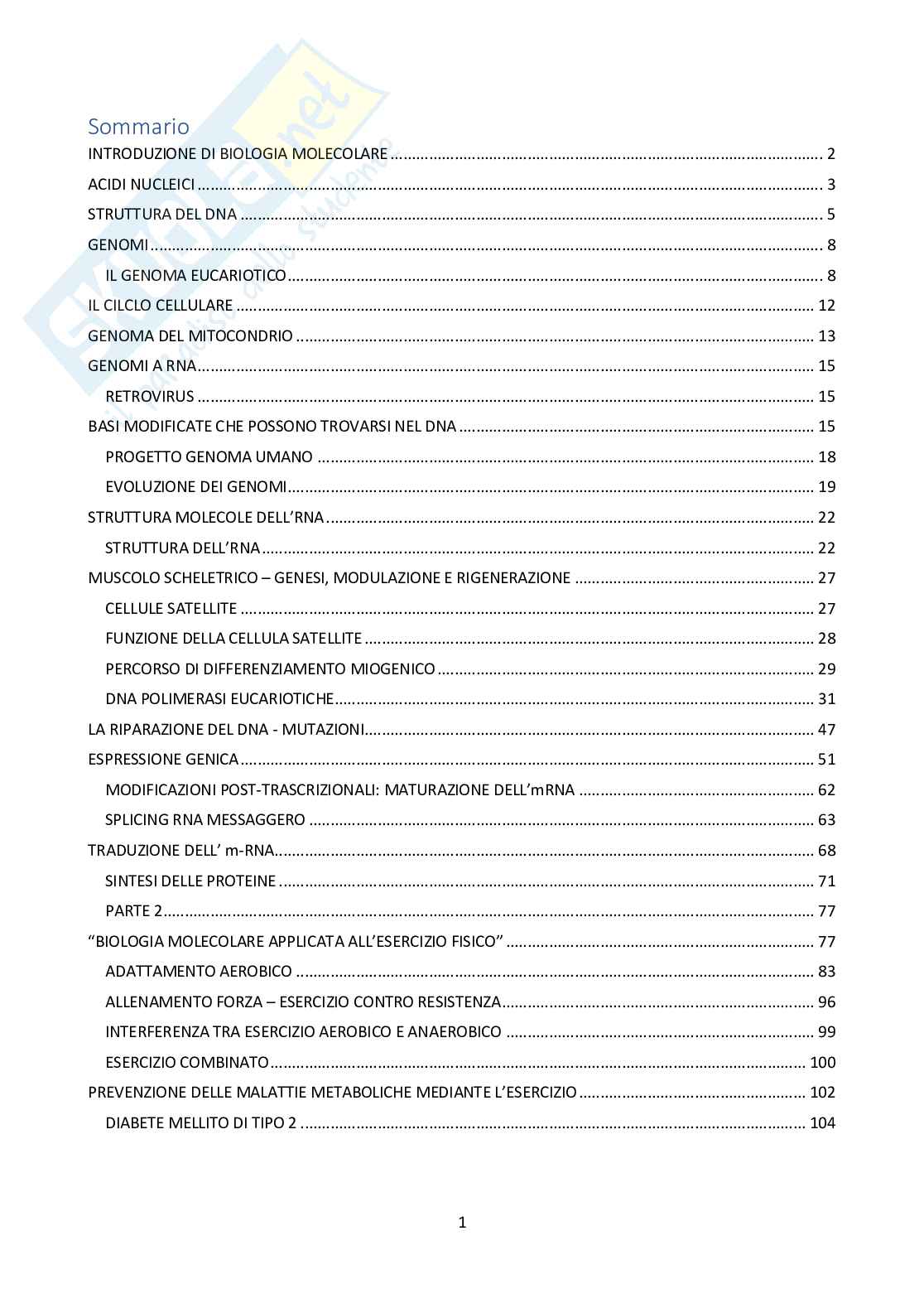 Appunti Biologia molecolare Pag. 2