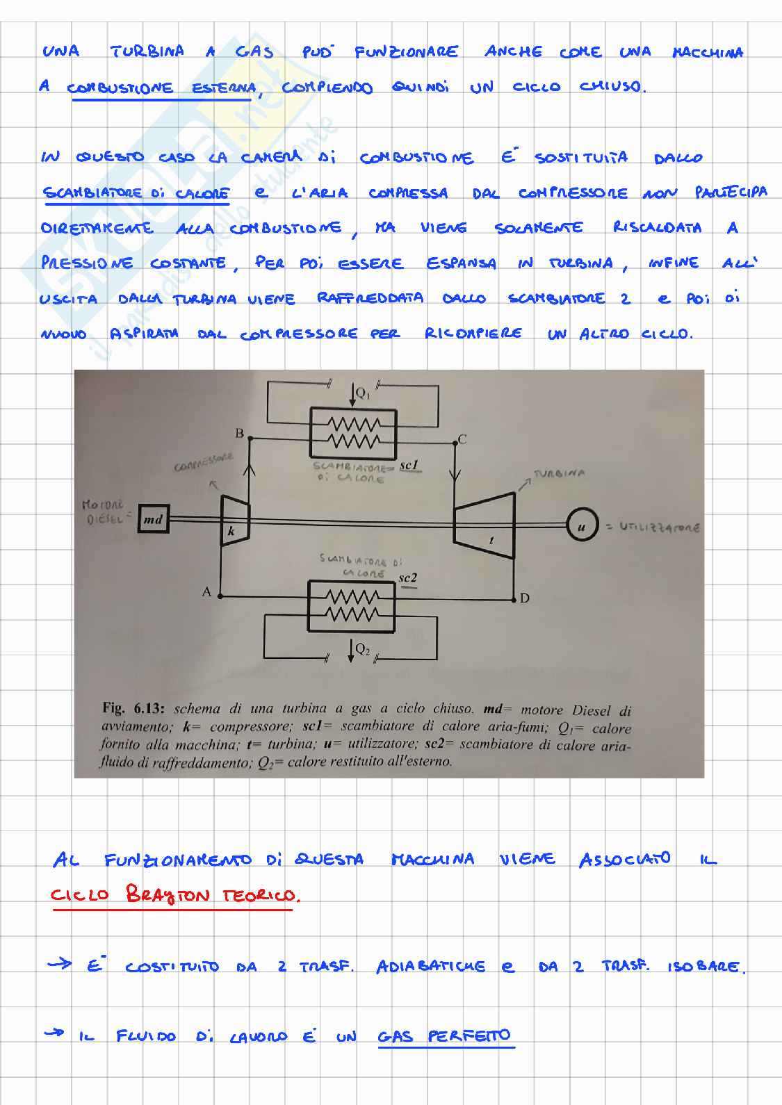 Appunti di Fisica tecnica su turbine a gas e altri argomenti Pag. 2
