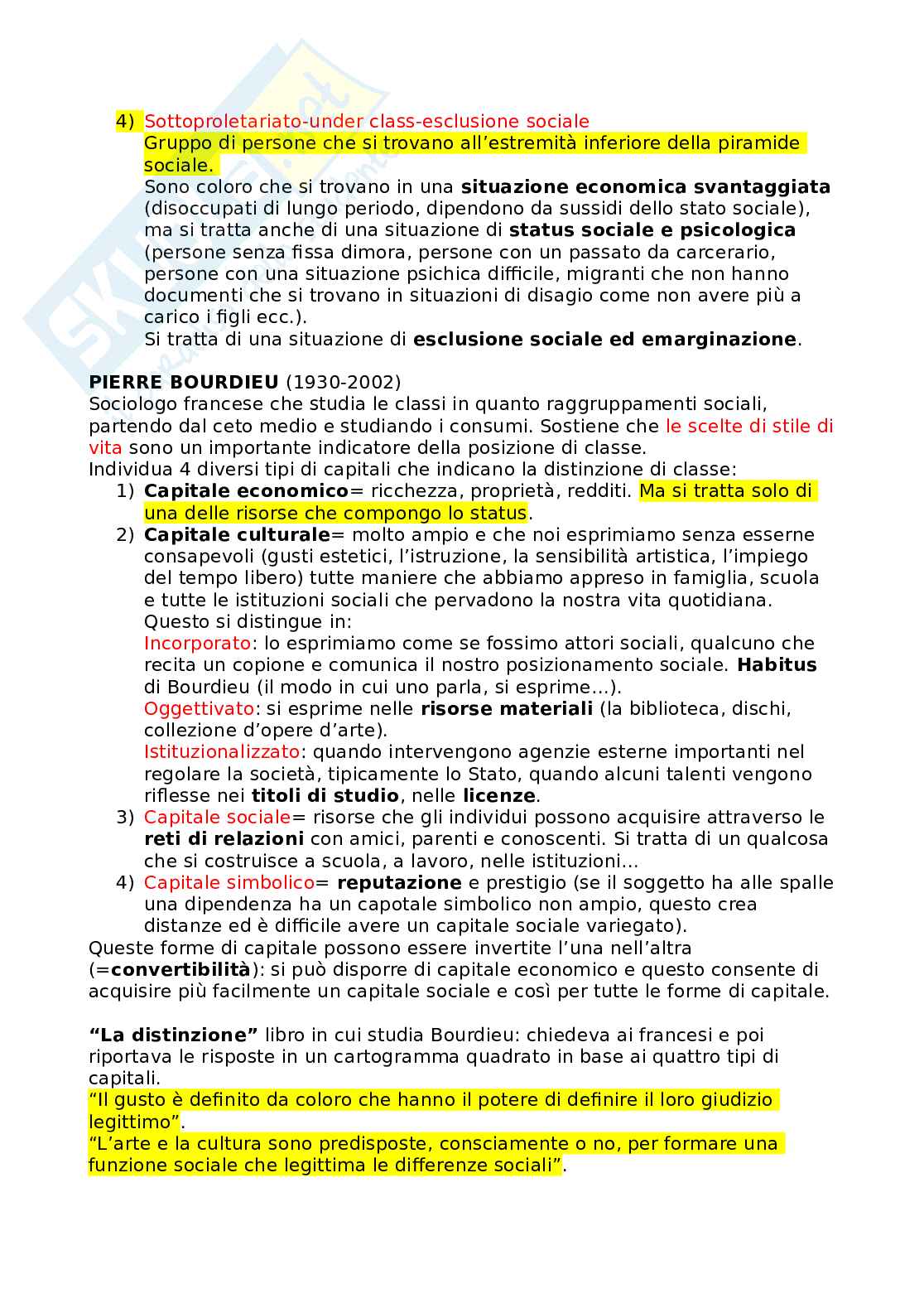 Riassunto esame Società e mutamento Sociale, Prof. Bonizzoni Paola, libro consigliato Fondamenti di sociologia , Giddens, Sutton Pag. 16
