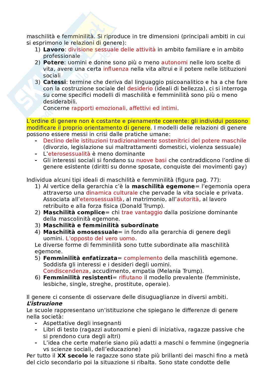 Riassunto esame Società e mutamento Sociale, Prof. Bonizzoni Paola, libro consigliato Fondamenti di sociologia , Giddens, Sutton Pag. 26