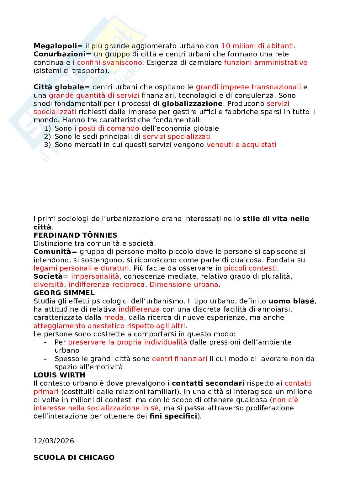 Riassunto esame Società e mutamento Sociale, Prof. Bonizzoni Paola, libro consigliato Fondamenti di sociologia , Giddens, Sutton Pag. 51