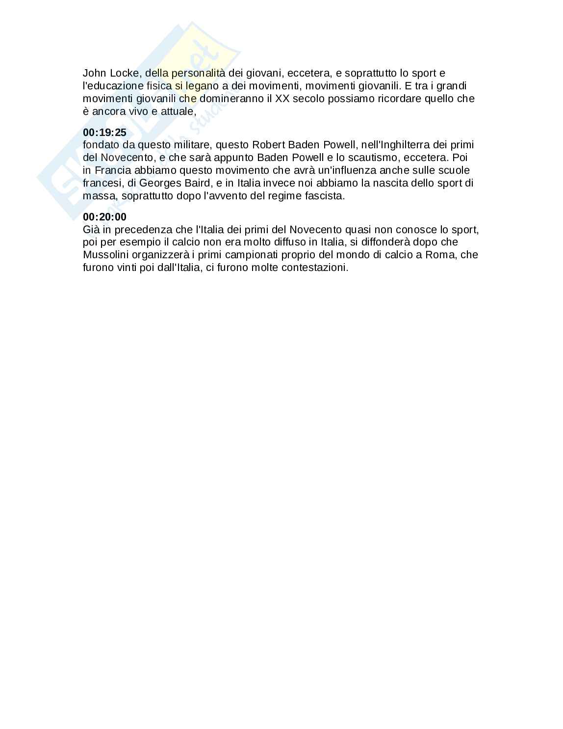 Educazione fisica in Italia nell'Ottocento e Novecento Pag. 6