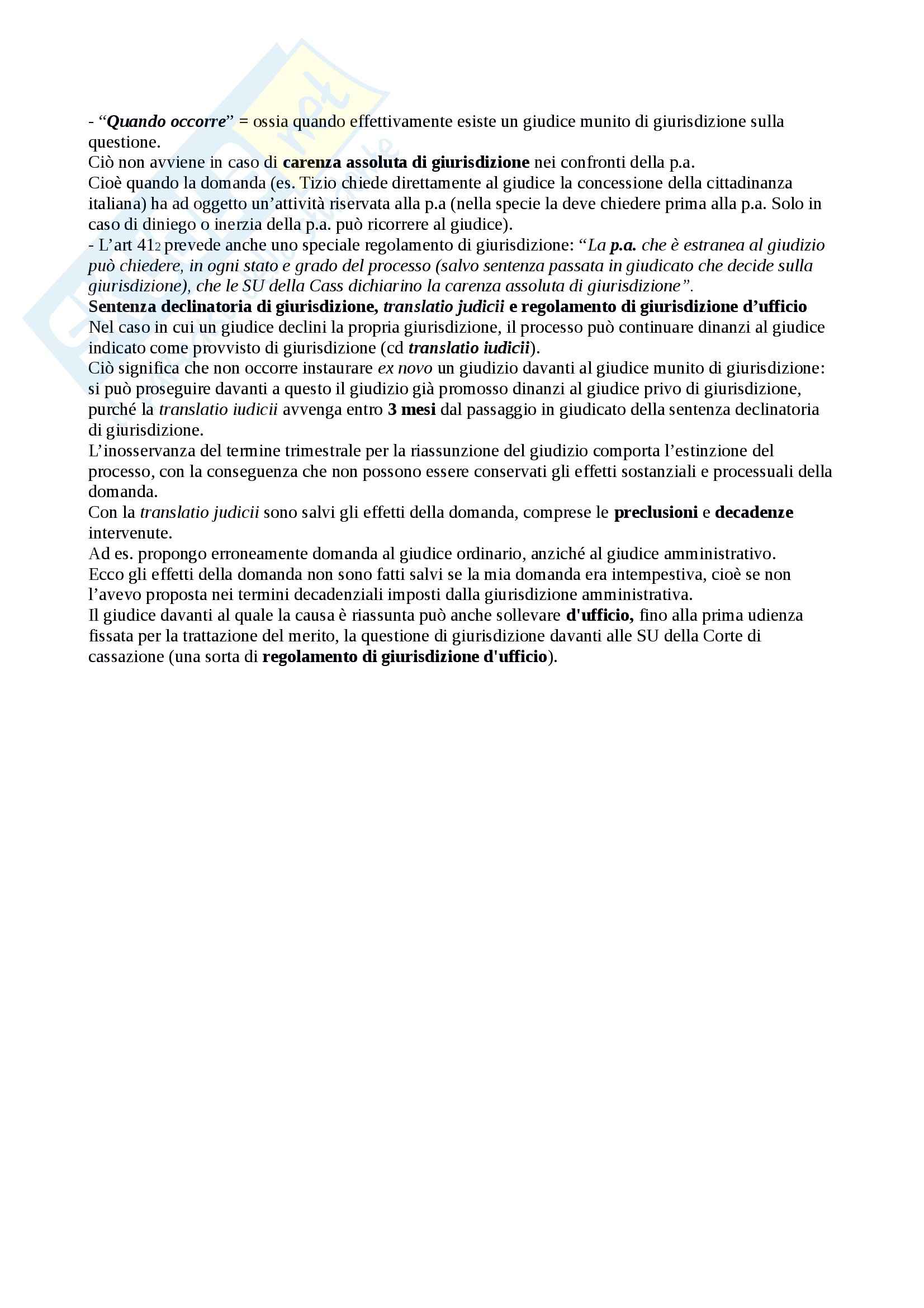 Riassunto esame Diritto Processuale Civile, prof. Sassani, libro consigliato Lineamenti del Processo Civile Italiano Pag. 11