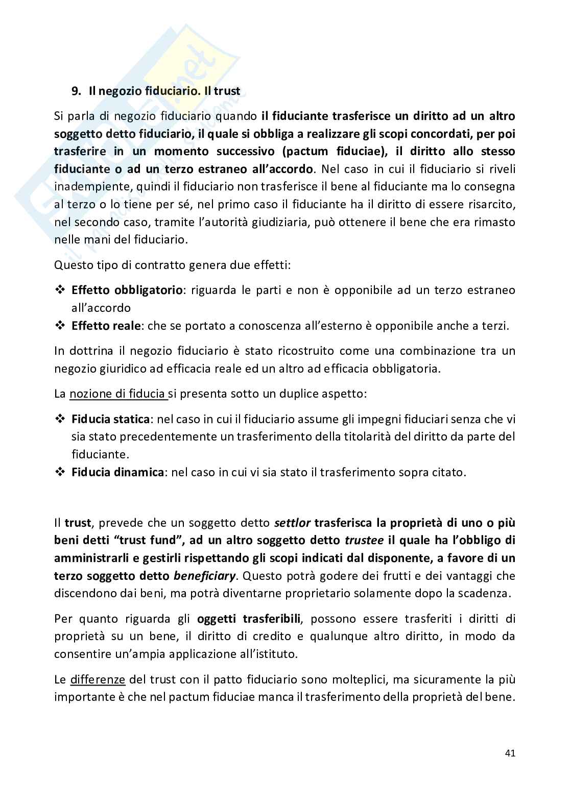Appunti di Diritto Privato (dalle obbligazioni, esclusa parte precedente e diritto di famiglia) Pag. 41