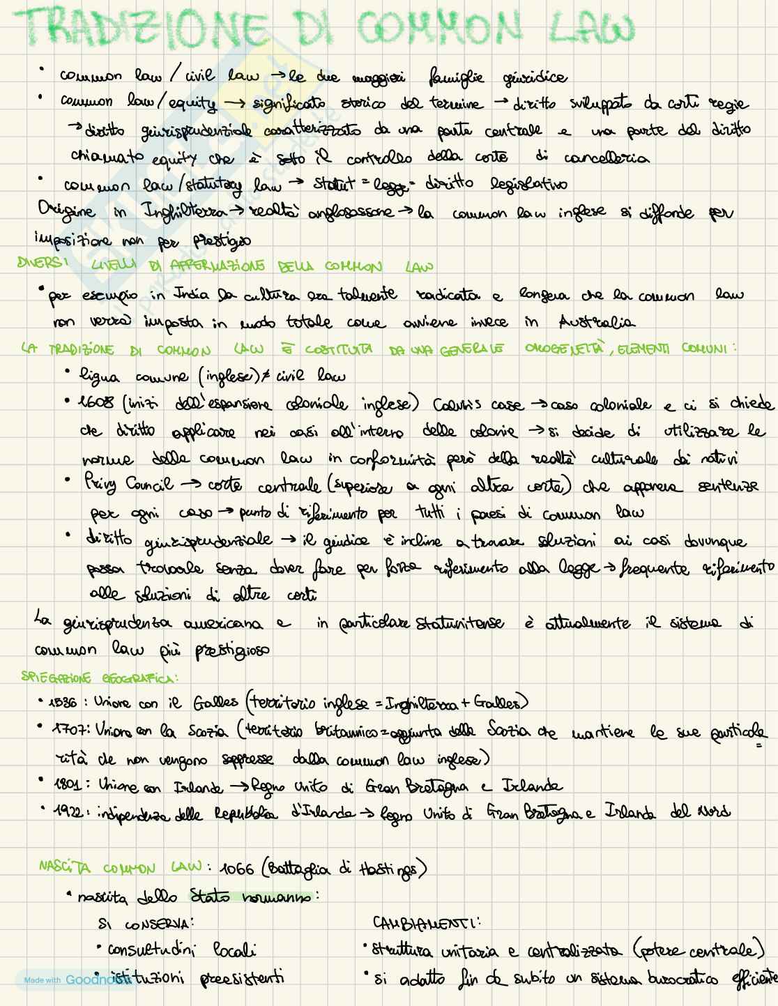 Sistemi giuridici comparati 2 Pag. 1