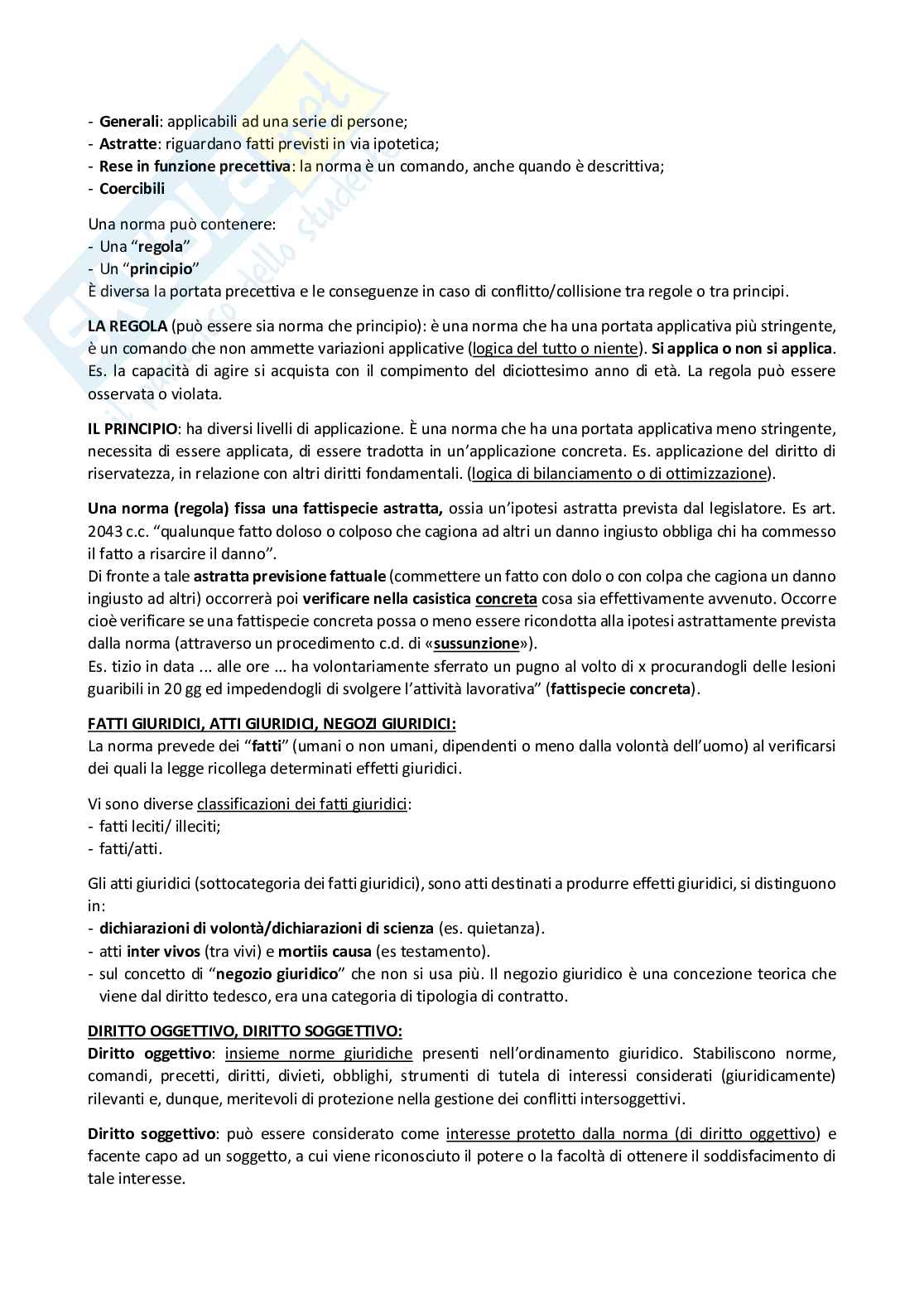 Diritto privato - Modulo 1 Pag. 2