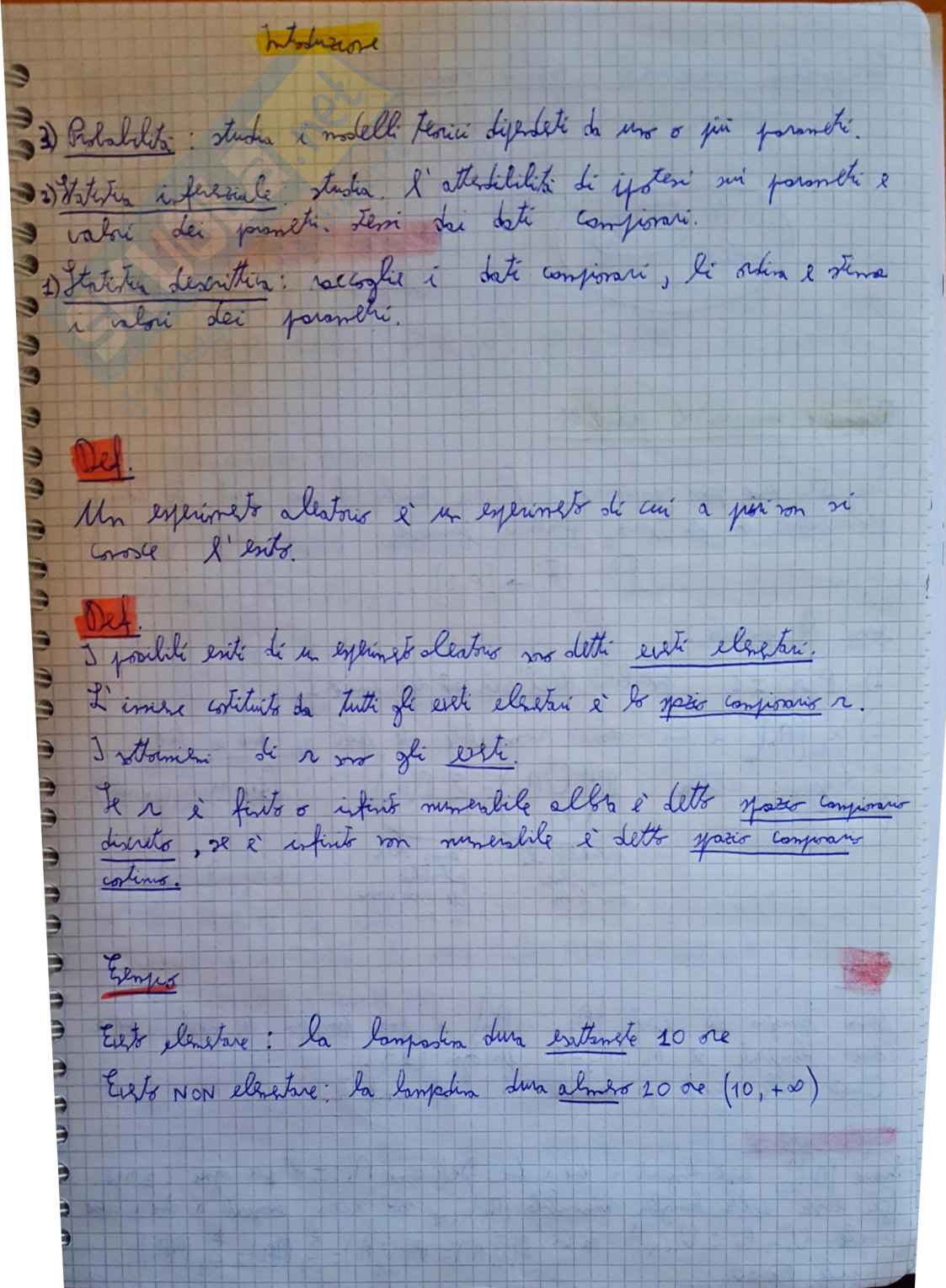 Appunti Statistica Pag. 2