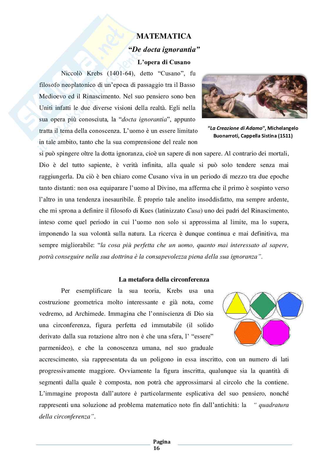 Visione del limite nella storia tesina Pag. 16