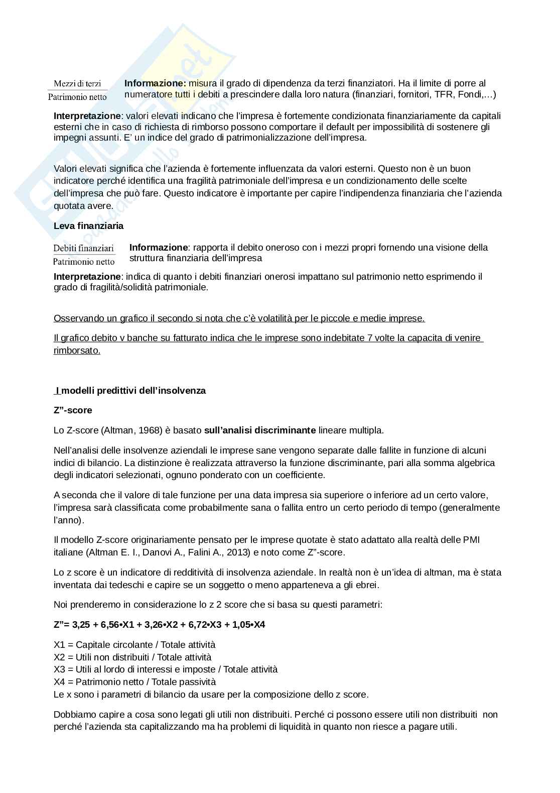 Appunti di corporate e investment banking Pag. 21