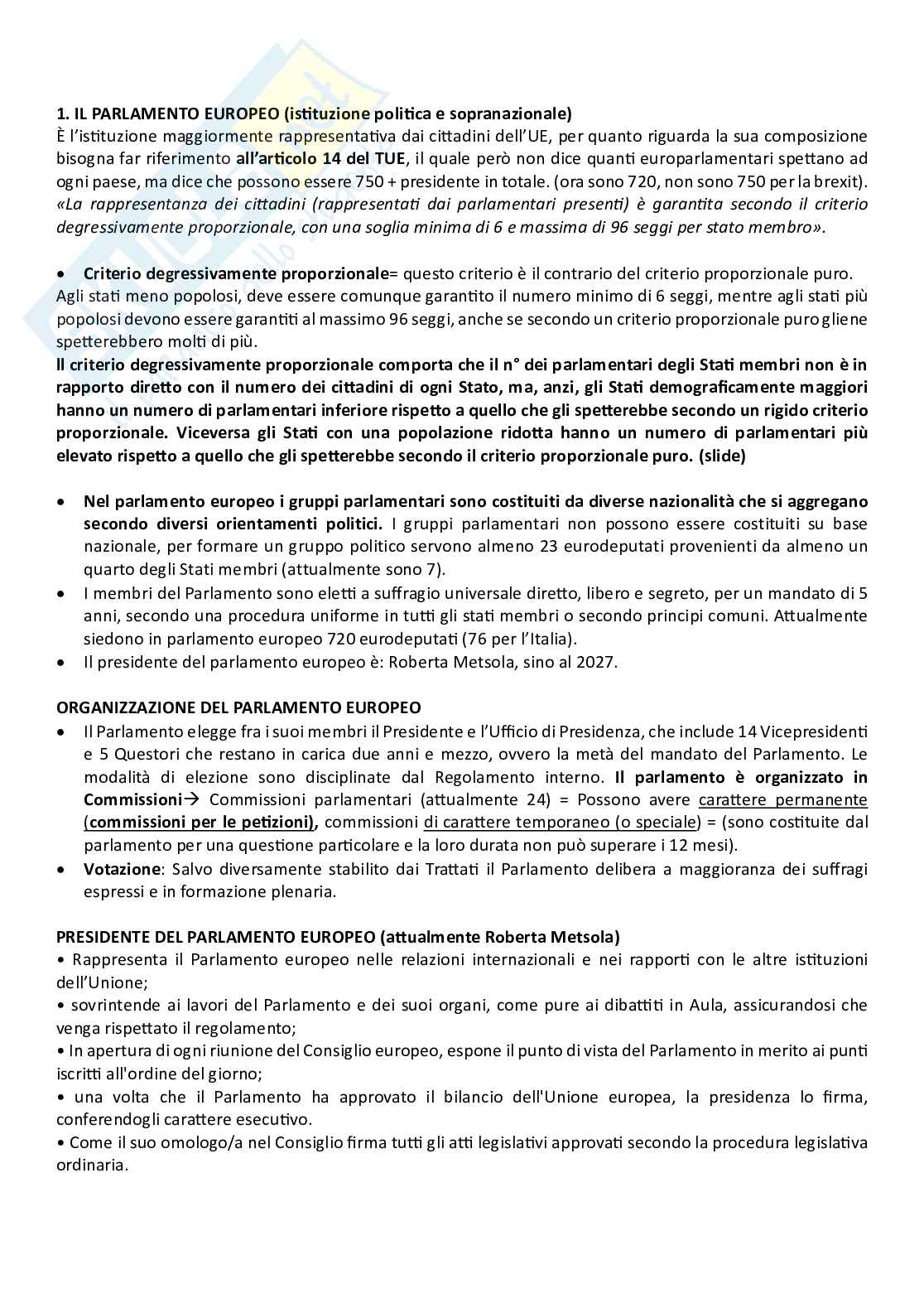 Diritto dell'Unione Europea Pag. 16