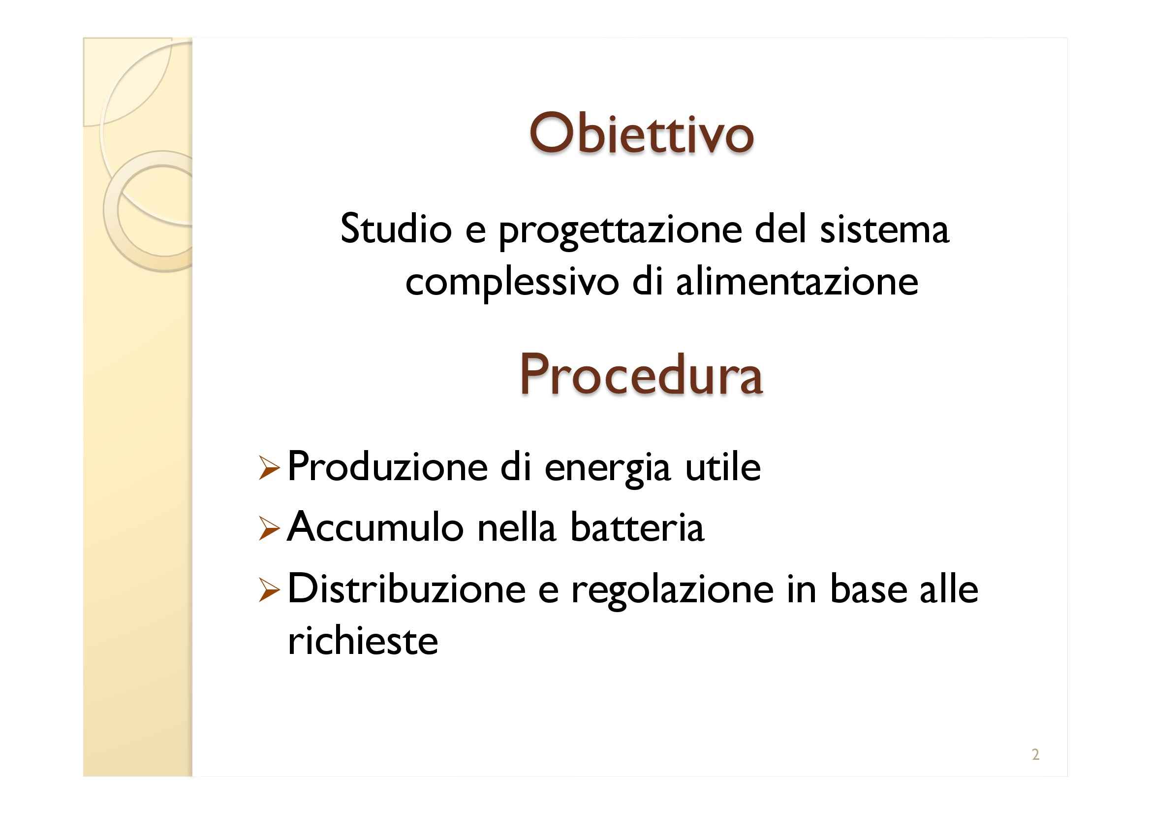 Presentazione - Il sistema di alimentazione del satellite atmocube Pag. 2
