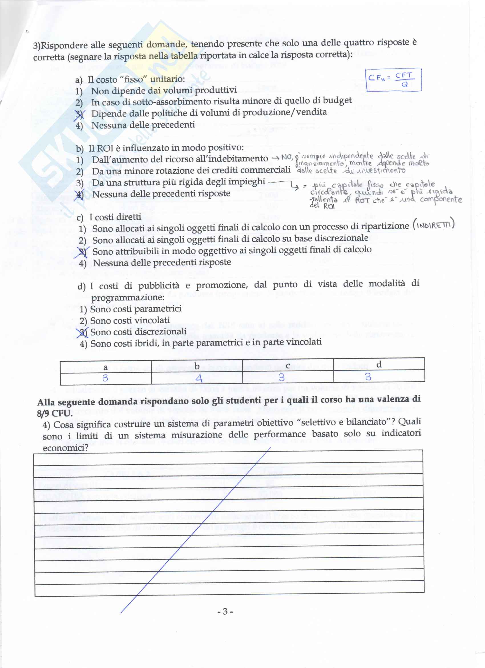 Appelli svolti di Controllo di Gestione Pag. 41