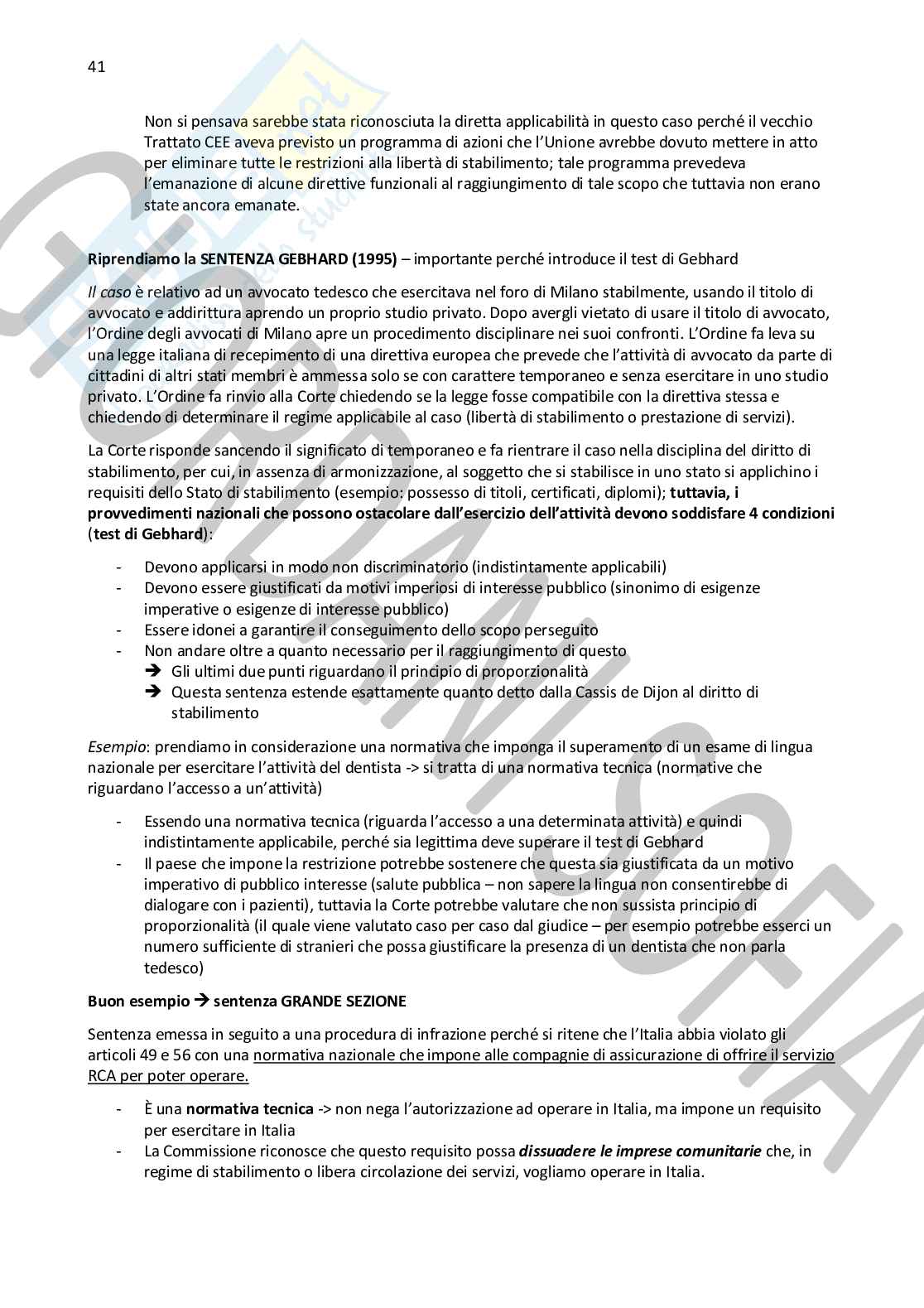 Diritto dell'Unione Europea  Pag. 41