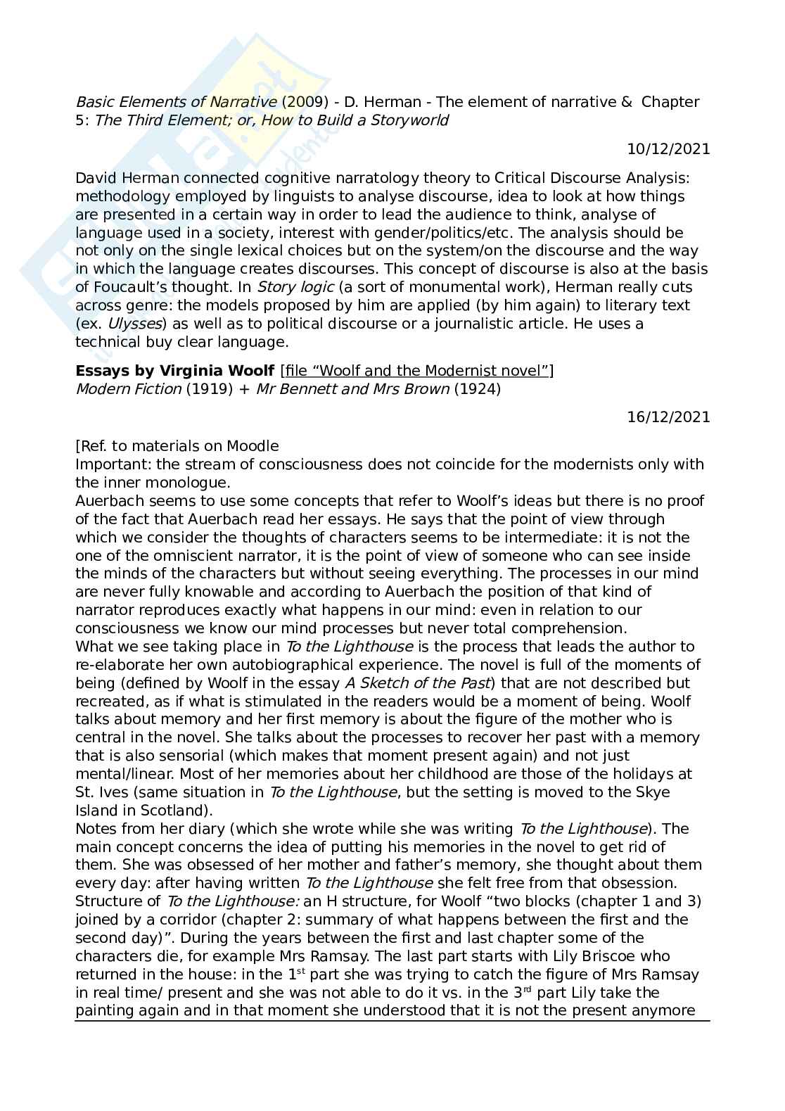 Letteratura inglese A Pag. 11