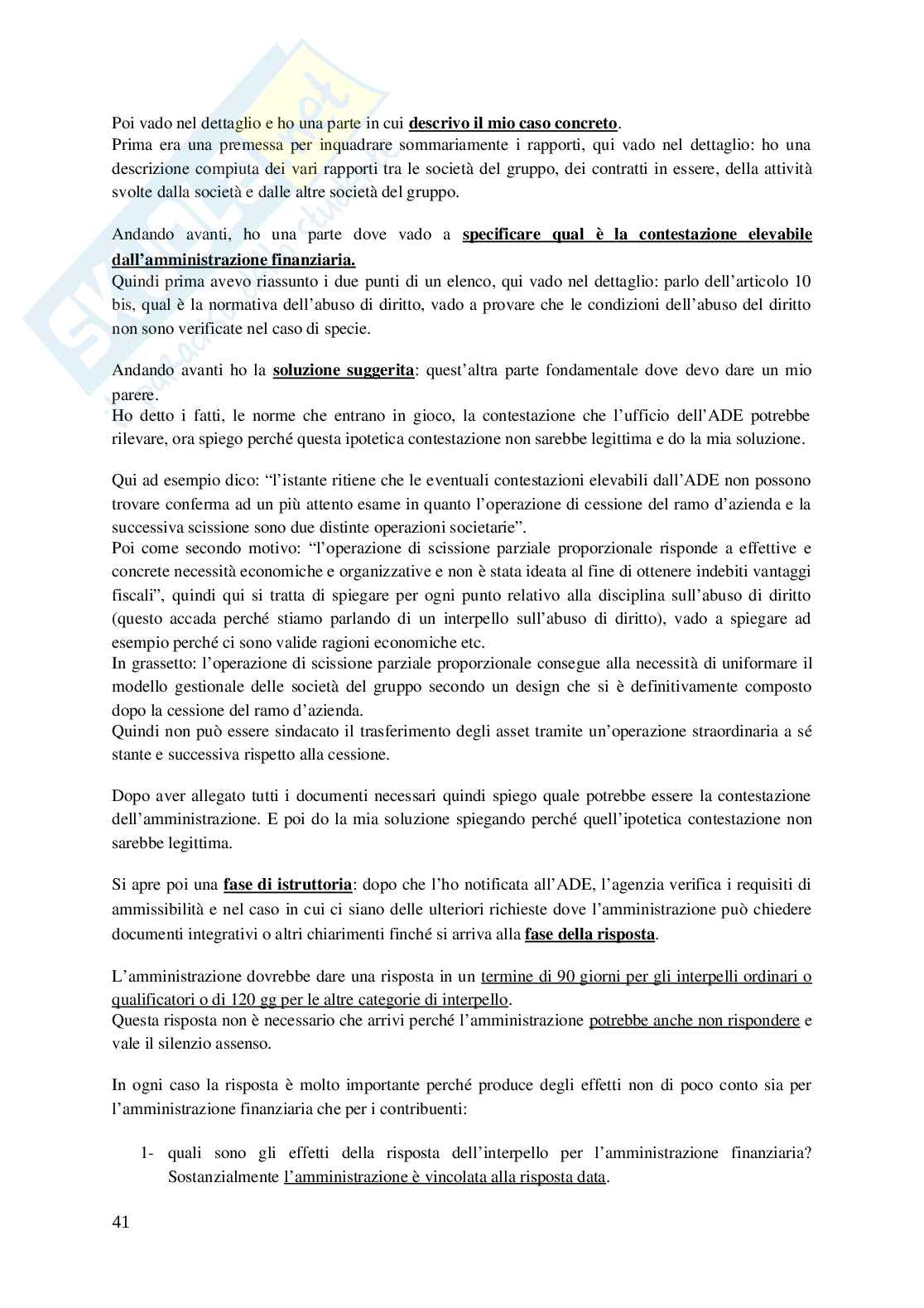 Riassunto Fiscalità dell'innovazione e delle startup Pag. 41