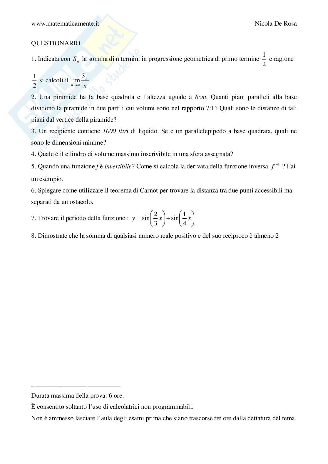 2005 - liceo scientifico - scuole italiane all'estero - Europa Pag. 2