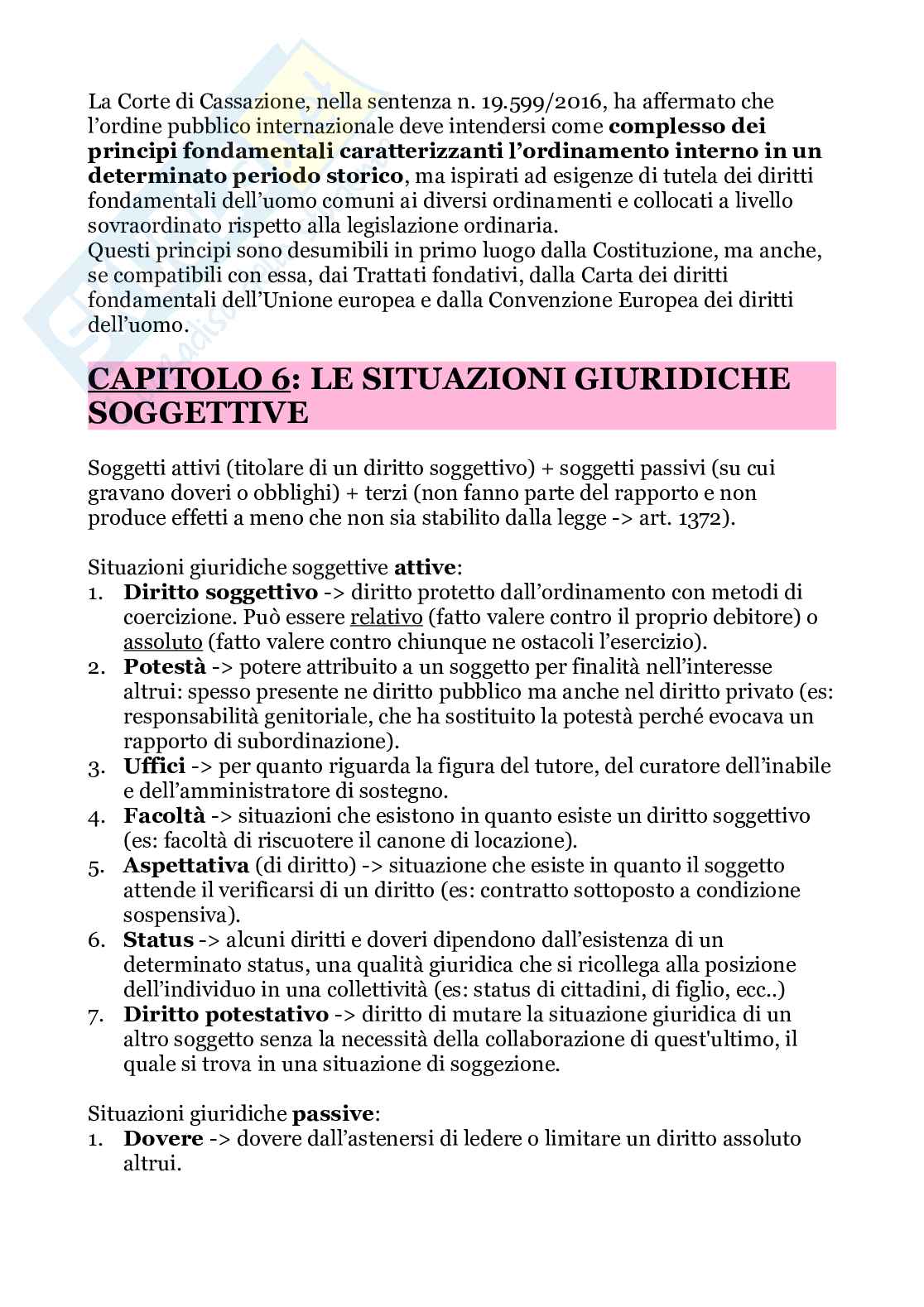 Riassunto esame diritto privato, Prof. Del Prato Enrico Elio, libro consigliato Le basi del diritto civile , Del prato  Pag. 11