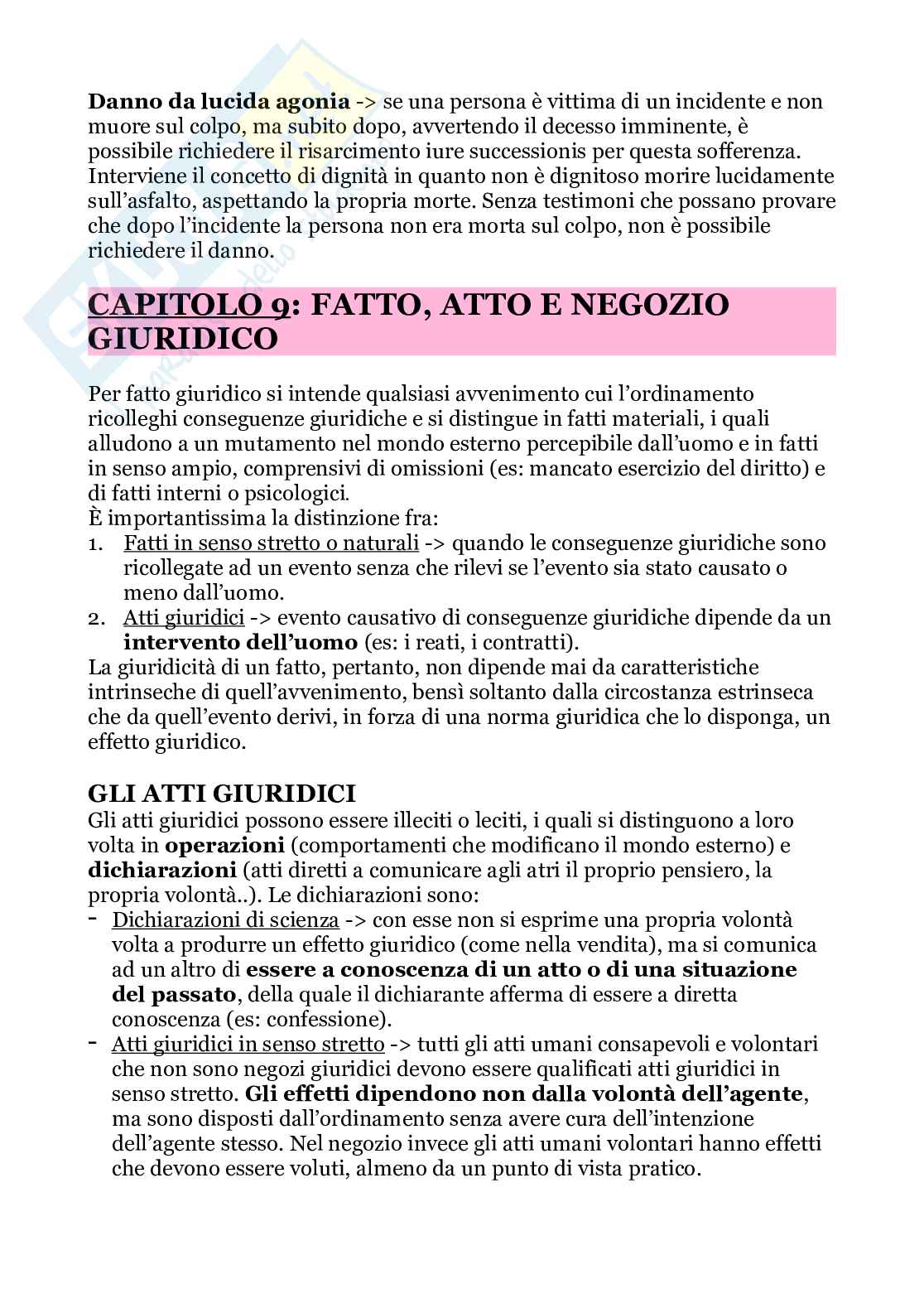 Riassunto esame diritto privato, Prof. Del Prato Enrico Elio, libro consigliato Le basi del diritto civile , Del prato  Pag. 21