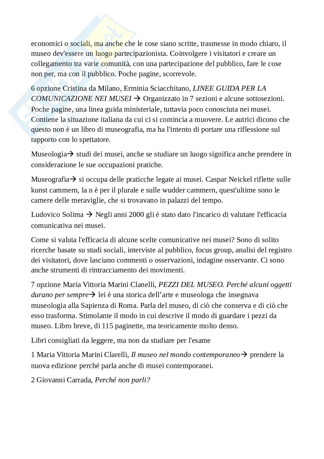 Appunti corso Arte e mediazione museale Pag. 2