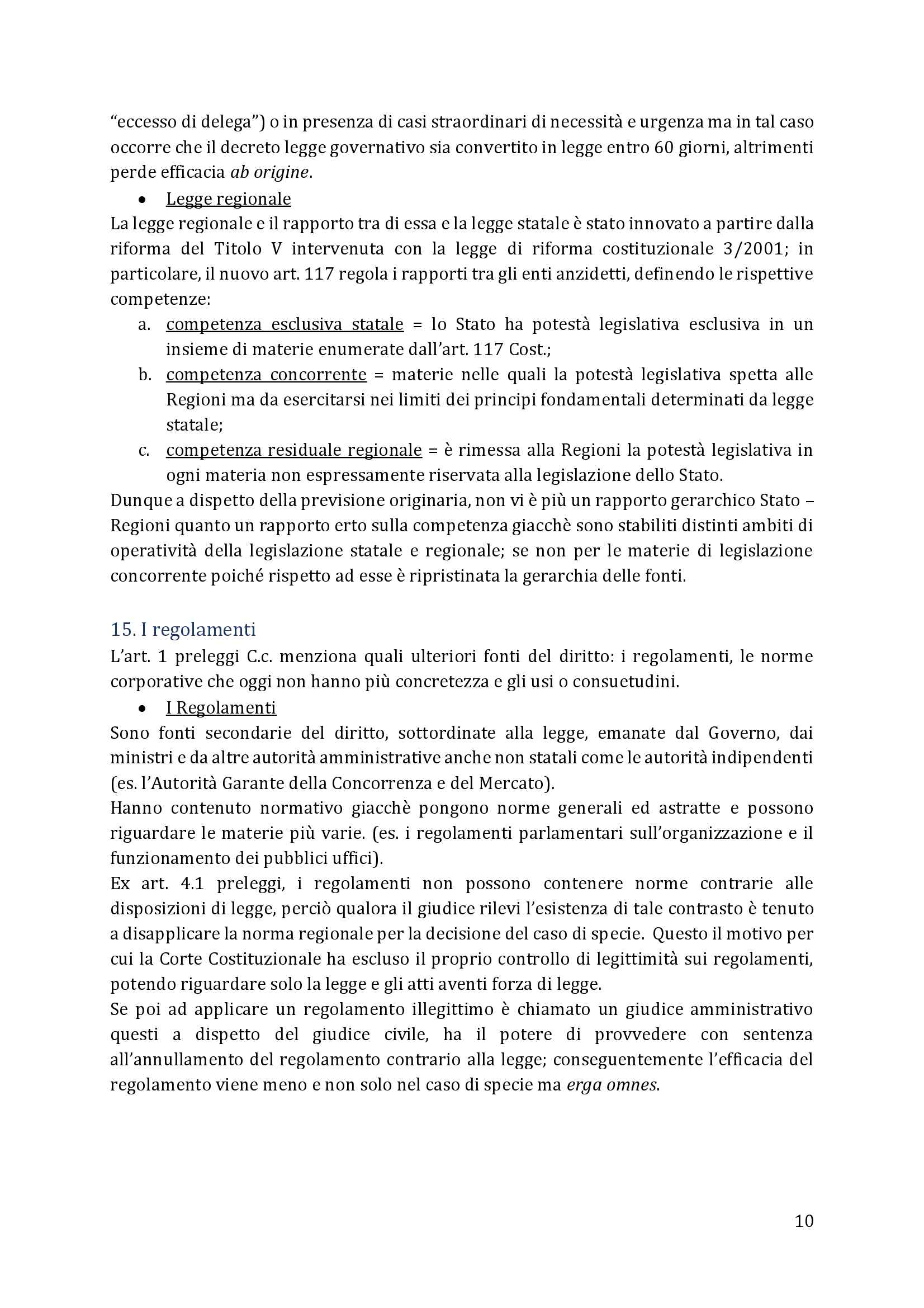 Riassunto diritto privato 1, prof. Passagnoli, Conte, Putortì, Manuale consigliato, Torrente, 22° ed Pag. 26