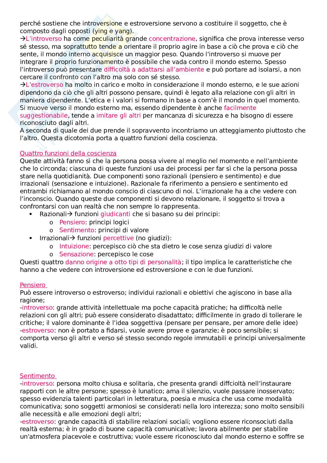 Appunti completi esame Psicologia dinamica Pag. 61
