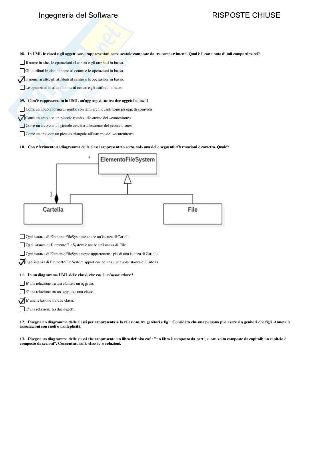 Ingegneria del software - Paniere compilato  Pag. 11