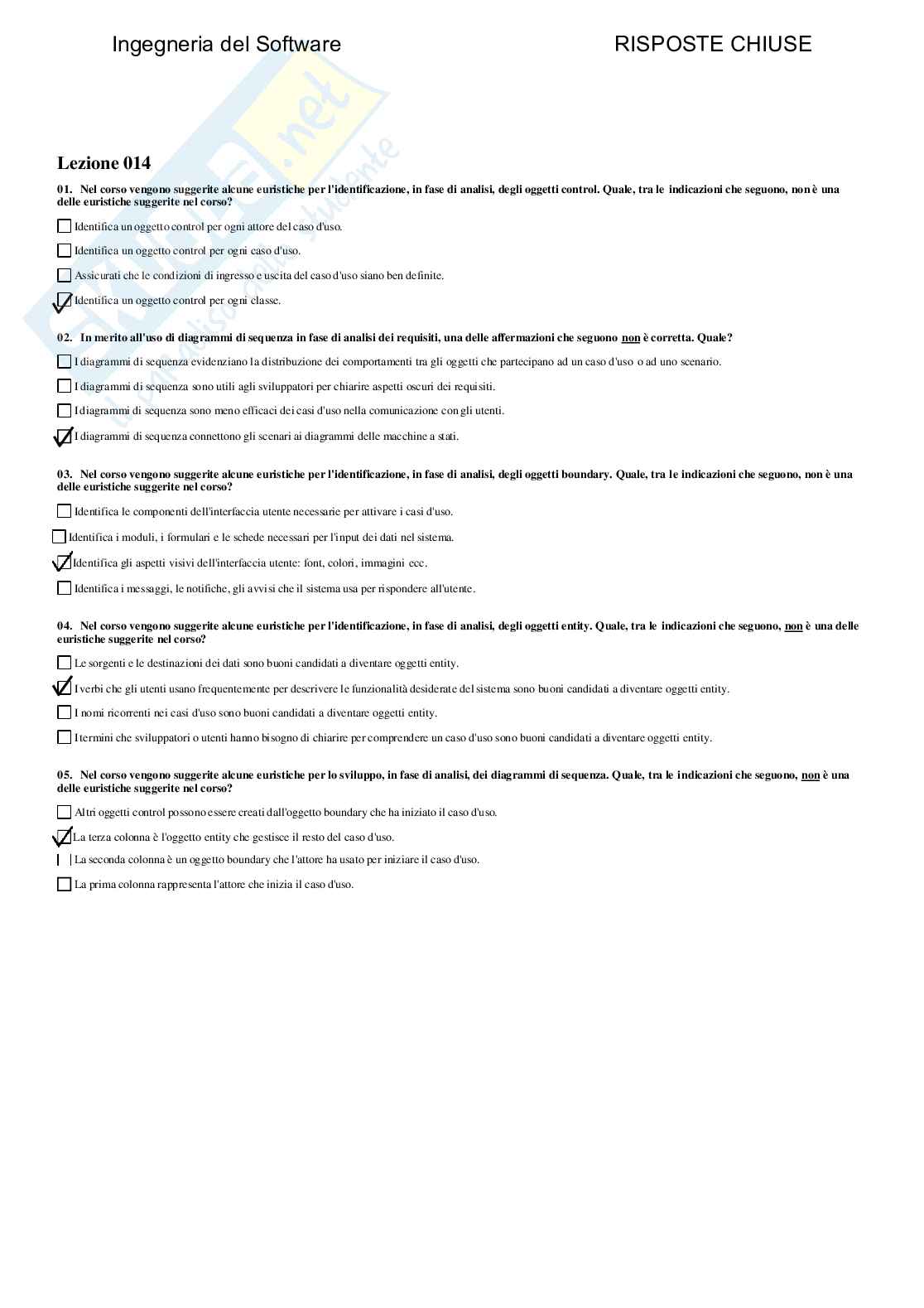 Ingegneria del software - Paniere compilato  Pag. 21